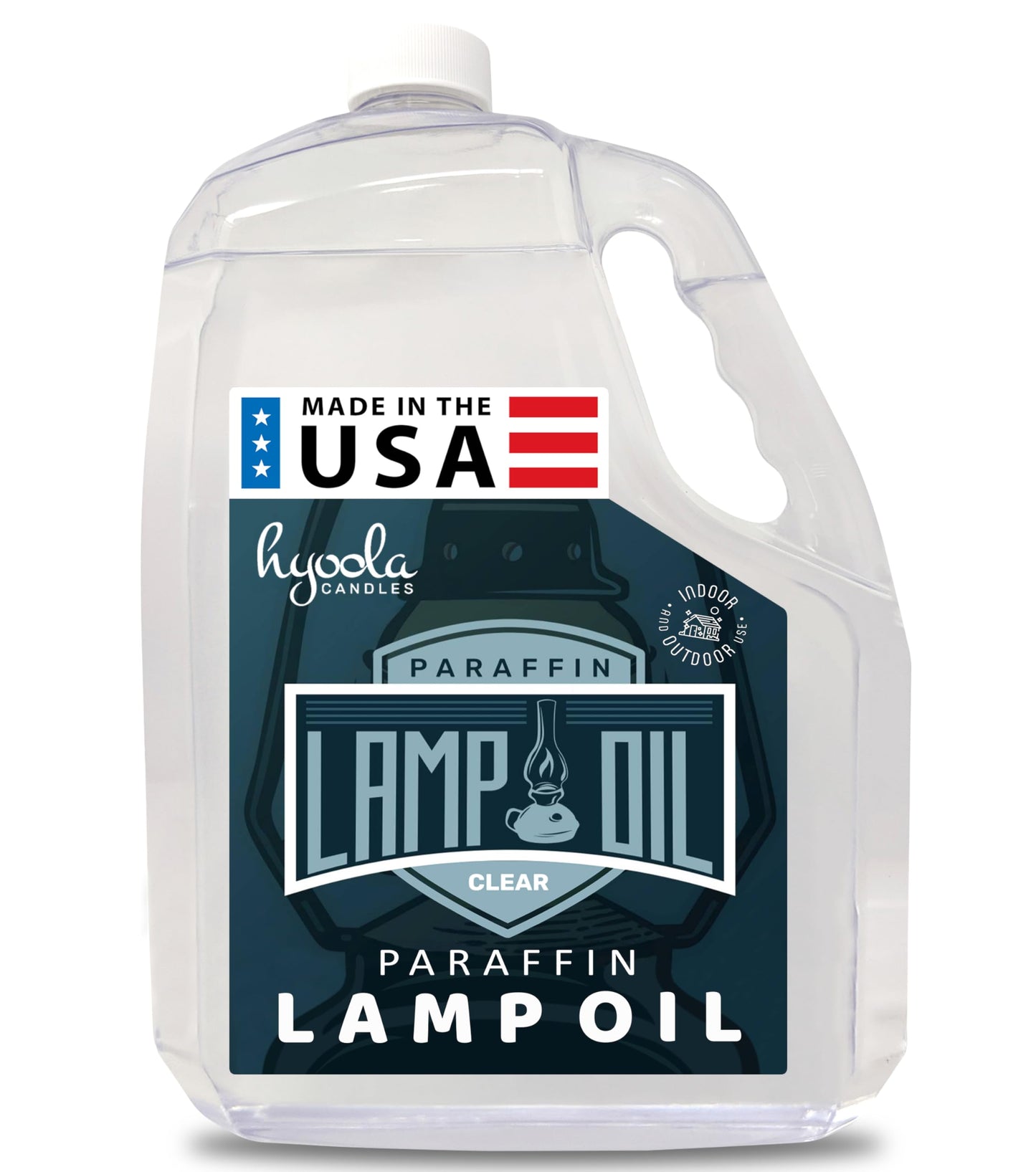 Hyoola Liquid Paraffin Lamp Oil - Clear Smokeless, Odorless, Ultra Clean Burning Fuel for Indoor and Outdoor Use - 1 Gallon