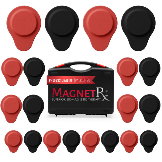 MagnetRX Neodymium Biomagnetic Magnets Kit – Imanes para Biomagnetismo Médico – Dr Goiz Magnet for Biomagnetism Bio Magnet Pair – Silicone Covered Round 12,200-13,200 Gauss Magnets (20 Mixed Units)