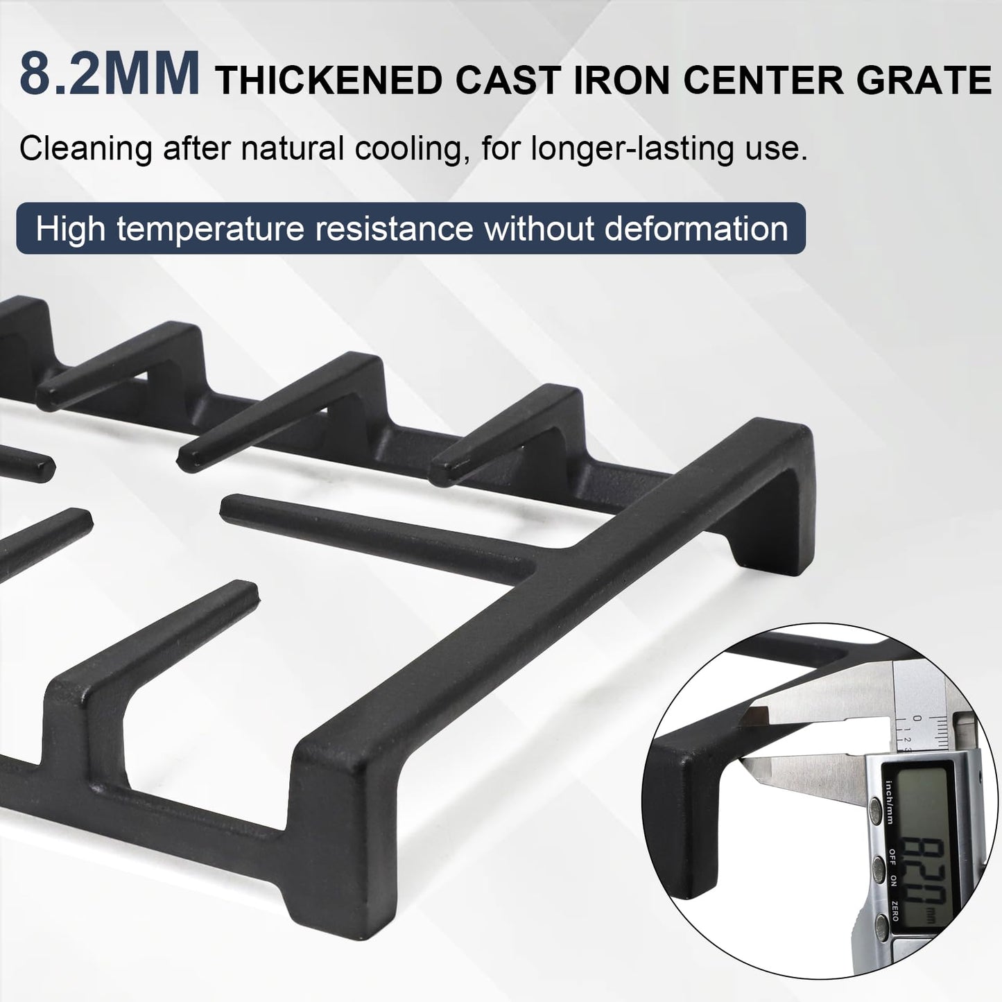 Criditpid WB31X27150 Center Grate Replacement Parts for GE Stoves, WB31X24737 General Electric Gas Range Burner Grate Replaces for JGBS66REKSS JGSS66SEL3SS JGB700SEJ4SS Center Griddle.