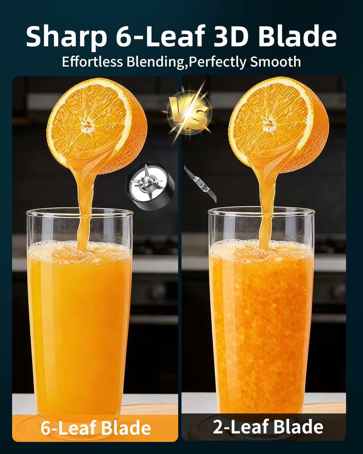 Blender for Smoothie, Abuler 1200W Personal Blender for Shake and Smoothies for Kitchen with 2 No-BPA 20oz Portable Cups, Single Serve Smoothies Maker Mixer for Juices, Nutritious Recipe