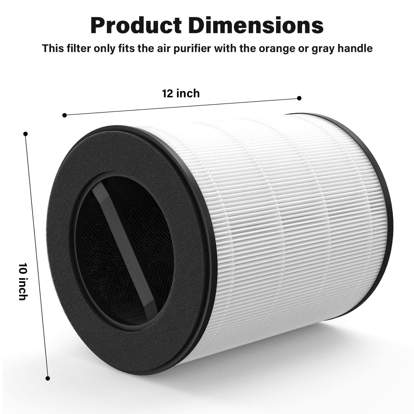 Air Filter Replacement Compatible with Mod/Mod+ Air Purifier, High Efficiency 3-in-1 Replacement Filter, 1 Pack