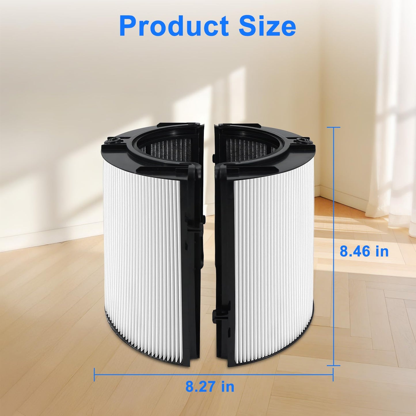 NXBHG 2 Pack HP1 HP2 Filter replacement For Dyson HP1 HP2 HP10 TP07 TP10 TP09 TP06 TP04 TP7A HP07 HP06 HP04 HP09 HP4A HP7A PC2 PC1 DP04 360°combi glass carbon air puri-fier filter