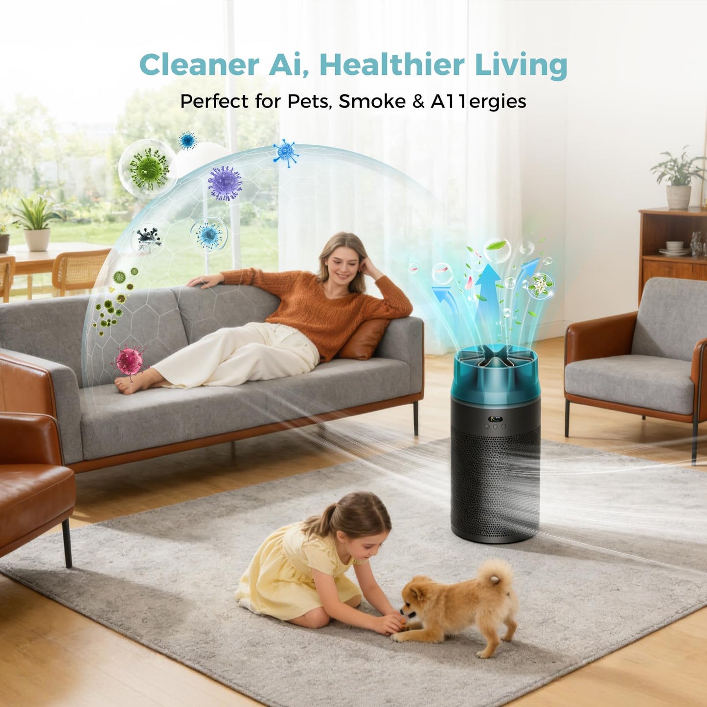 HJ10 Hushjet Purifier Replacement Filter Compatible with Dyson Hushjet Air Purifier,H13 True HEPA & Activated Carbon HushJet Filter for Home Large Room,Air Filter for Hushjet Purifier Compact