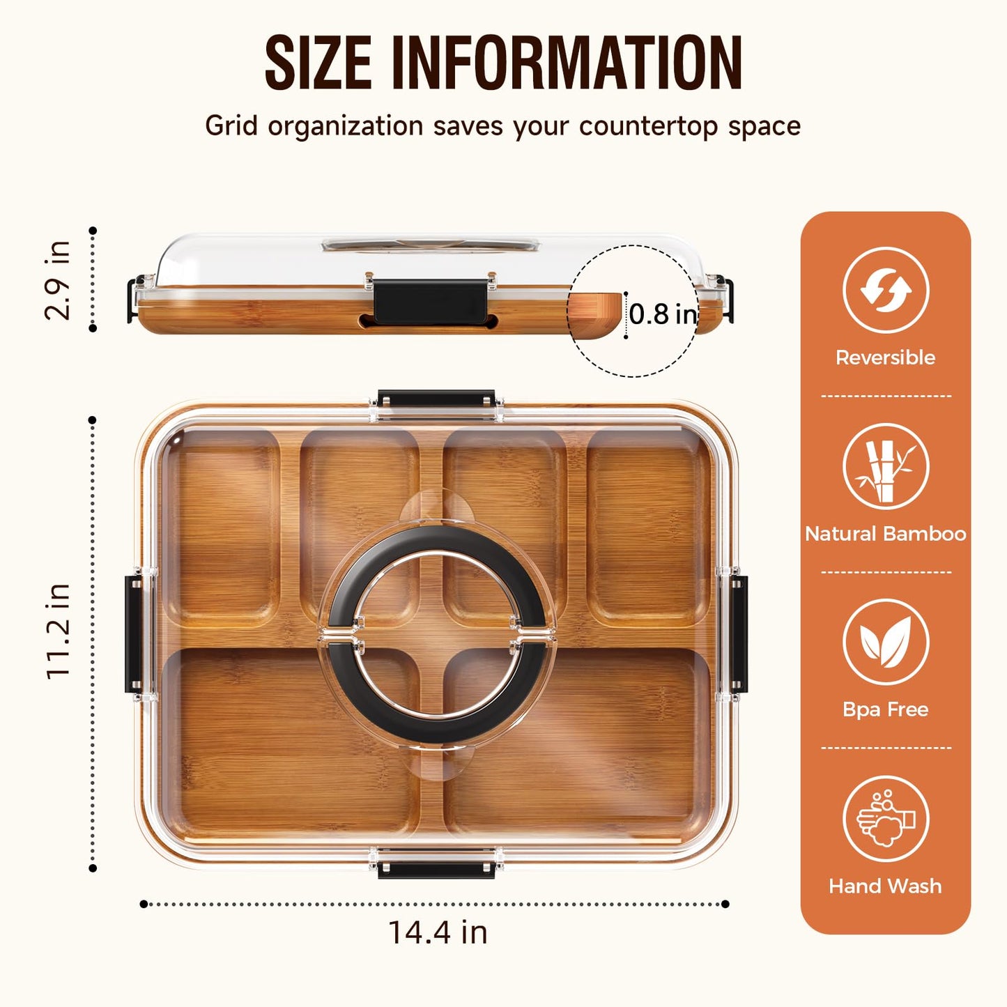 Renmxj Charcuterie Boards with Lid Gift Set, 2 in 1 Travel Portable Cheese Board with Knives Set, Carbonized Bamboo Charcuterie Tray, Housewarming Gifts New Home, Picnic, Wedding Gifts, Black Handle