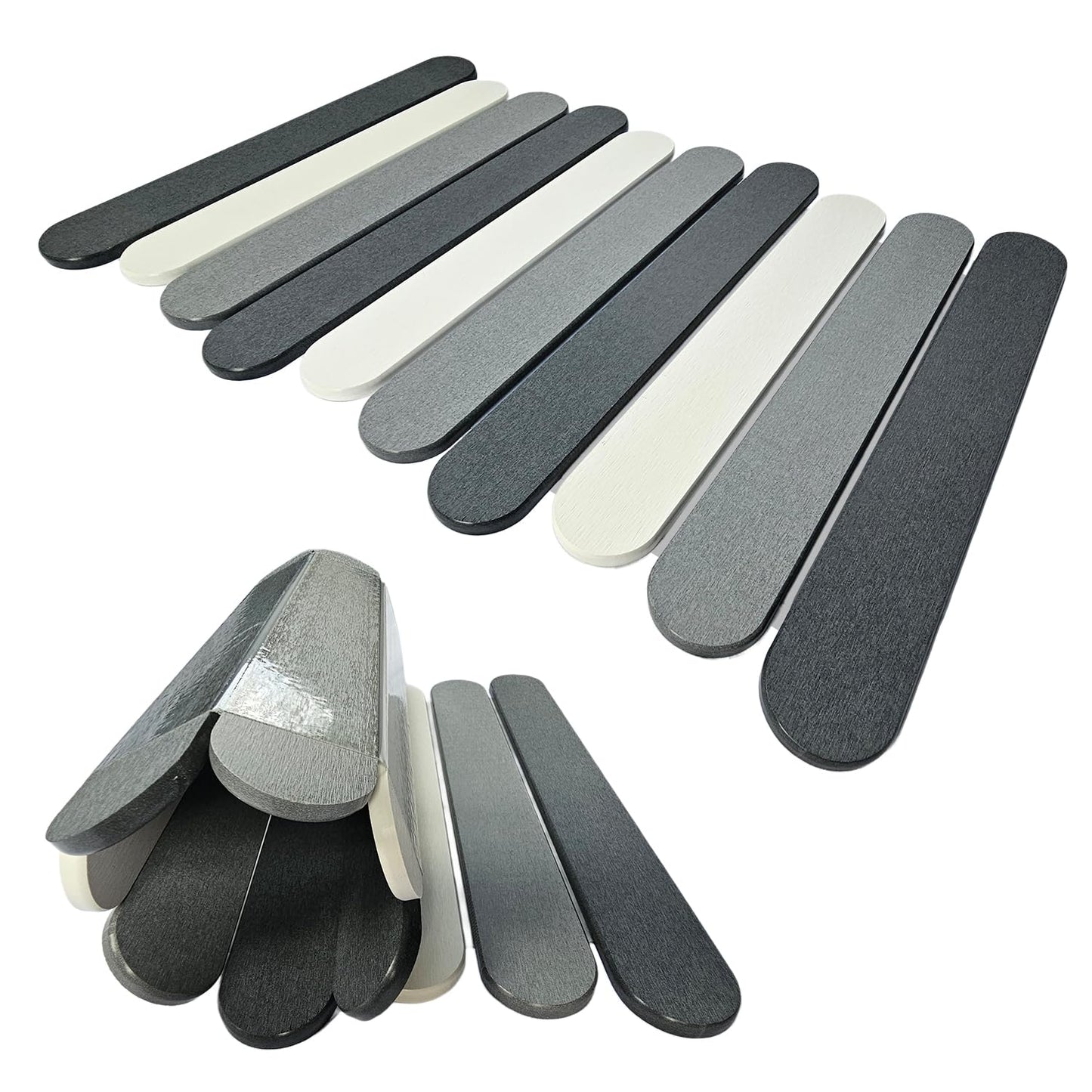 CosyVine Foldable Stone Bath Mats for Bathroom, Super Absorbent Diatomaceous Earth Bath Mats, Quick Drying Non Slip Mat, 23.6 x 15.5 Inch Folding Grey Bath Stone Mat, Easy Storage and Compact.