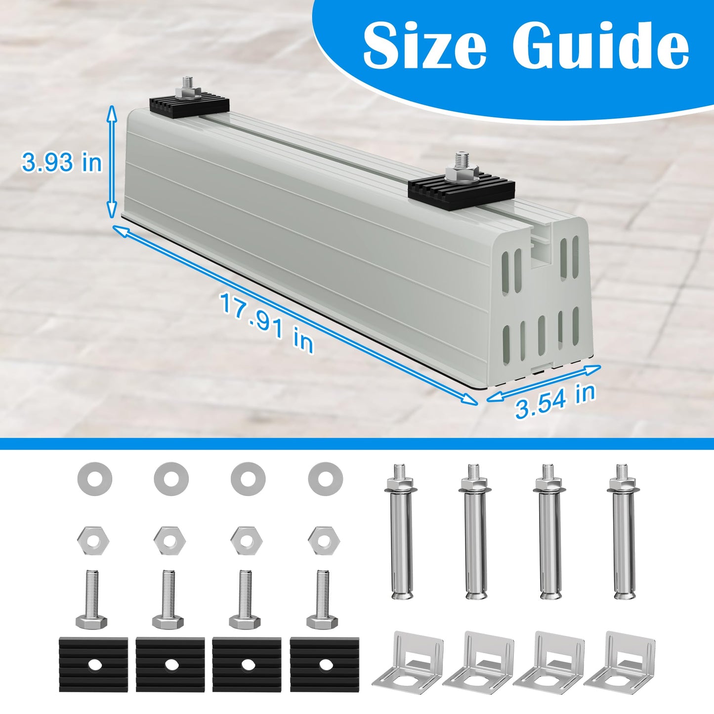 MTGSTOCL Minisplit Floor Mounting Base, Anti-Vibration Mini Split Stand for 12000BTU/24000BTU Air Conditioner Condenser, AC Anti Vibration Pad for Heat Pump System, 485 Load Capacity