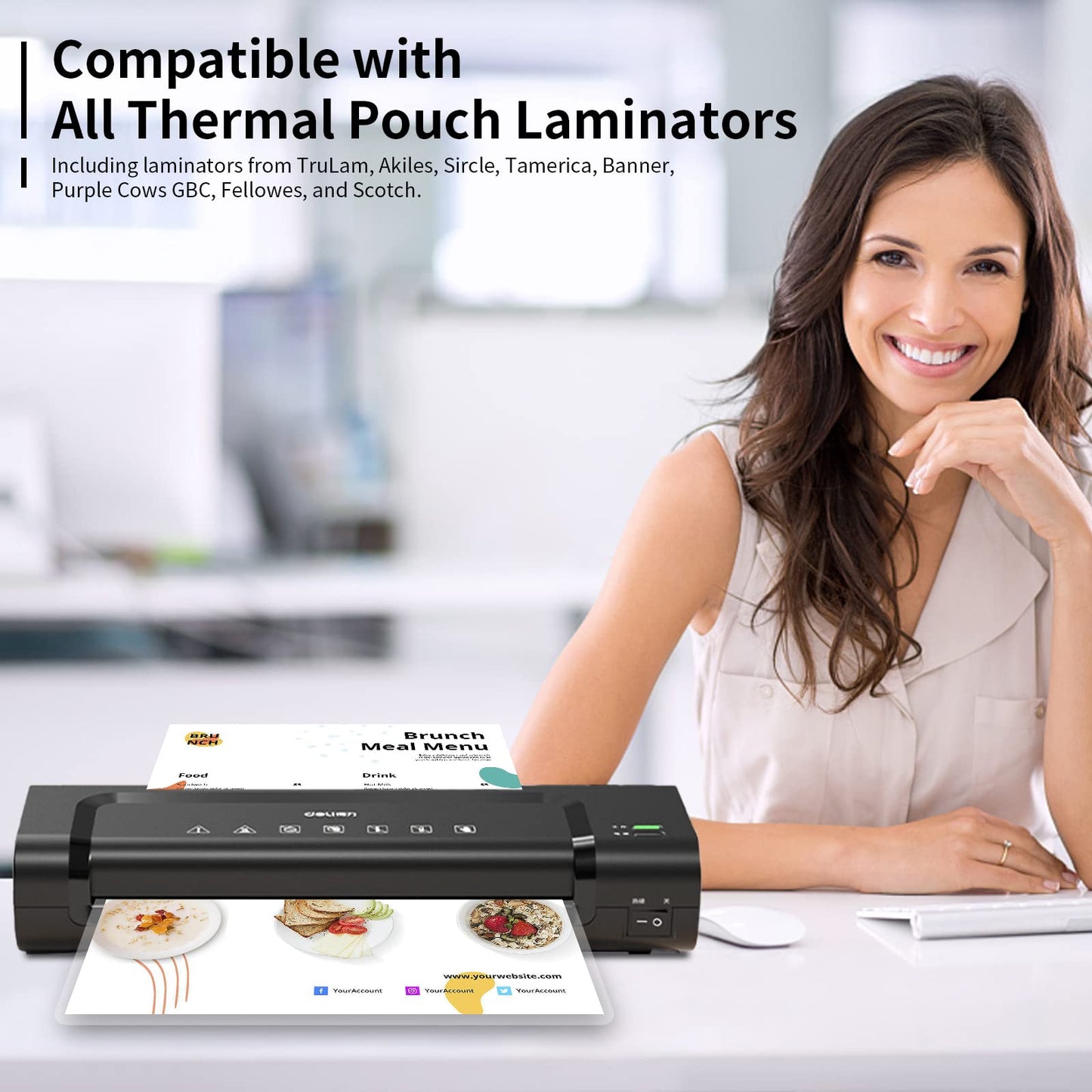 PAPRMA 5 Mil Laminating Sheets 300 Packs, Thermal Laminating Pouches Holds 8.5" x 11" Sheets, Clear Laminator Plastic Paper 9 x 11.5 Inches - Rounded Corner Letter Size