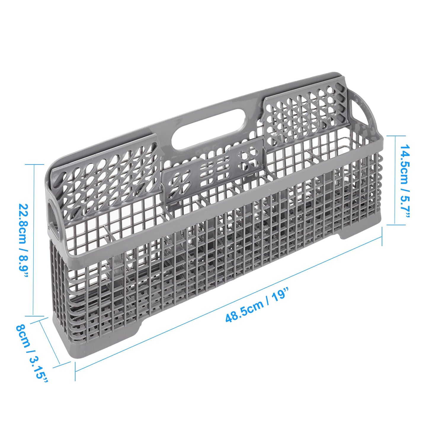 Universal Dishwasher Cutlery Basket Replacement WP8562043 Dishwasher Utensil Silverware Basket, Compatible with Part No. 8531233, WP8562043
