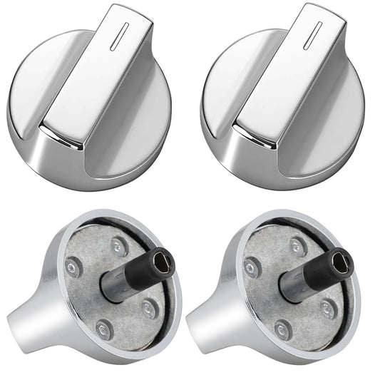 4 Pack Enhanced W11517334 for Whirlpool Gas Range Oven Knobs Replacements W10850033,W11122869 Compatible with Models WEG515S0FB0 WEG515S0FS0 WEG515S0FS2 WEG515S0FS3 WEG515S0FW0 WEG745H0FS0