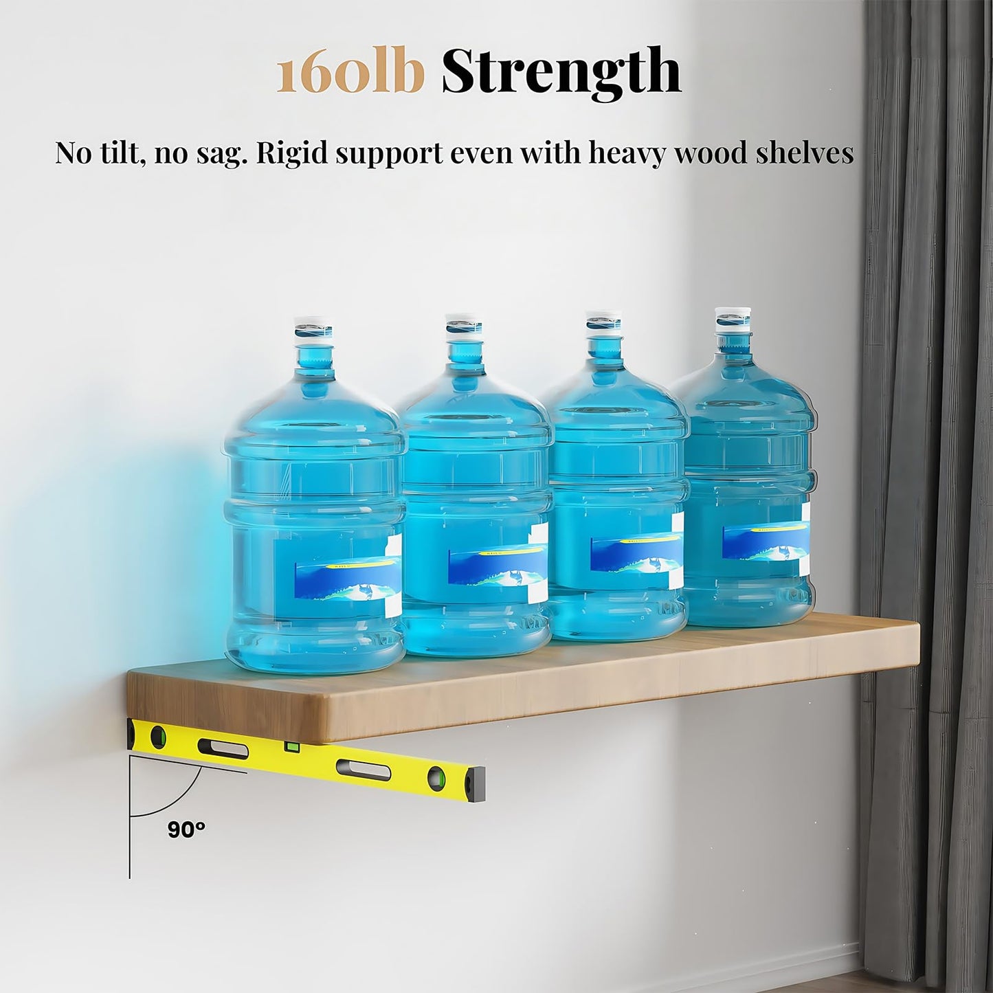 8pcs Wall Shelf Brackets Heavy Duty Floating Shelf Bracket Hidden,Invisible Black Shelving Brackets Decorative Floating Shelf Hardware Heavy Duty,Metal Shelf Support Bracket(6"-8pcs)