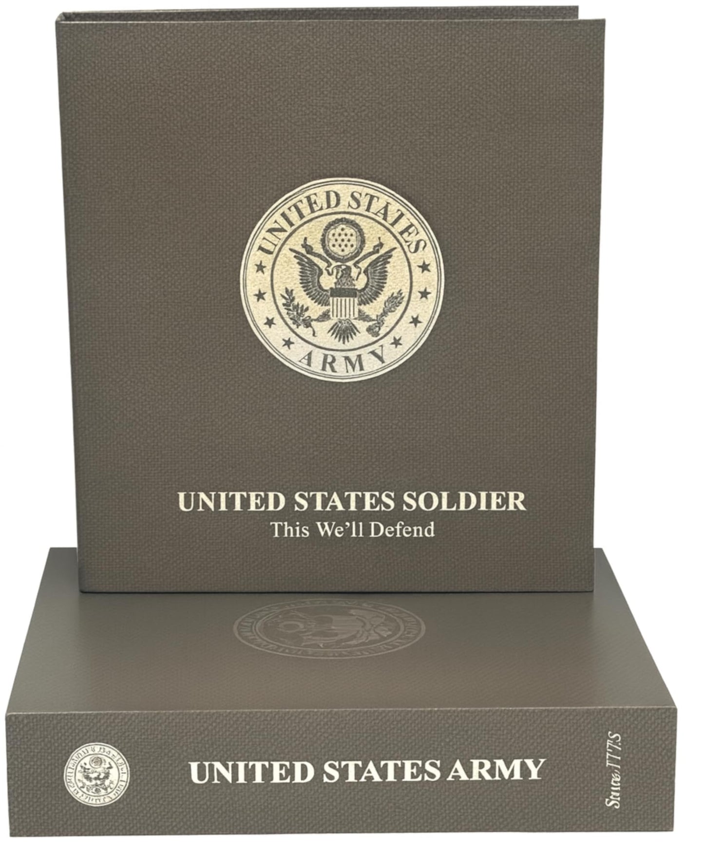 US Military Binder and Box Set - I Love Me Book Series (US Army) - Custom Dividers and Document Protectors Included
