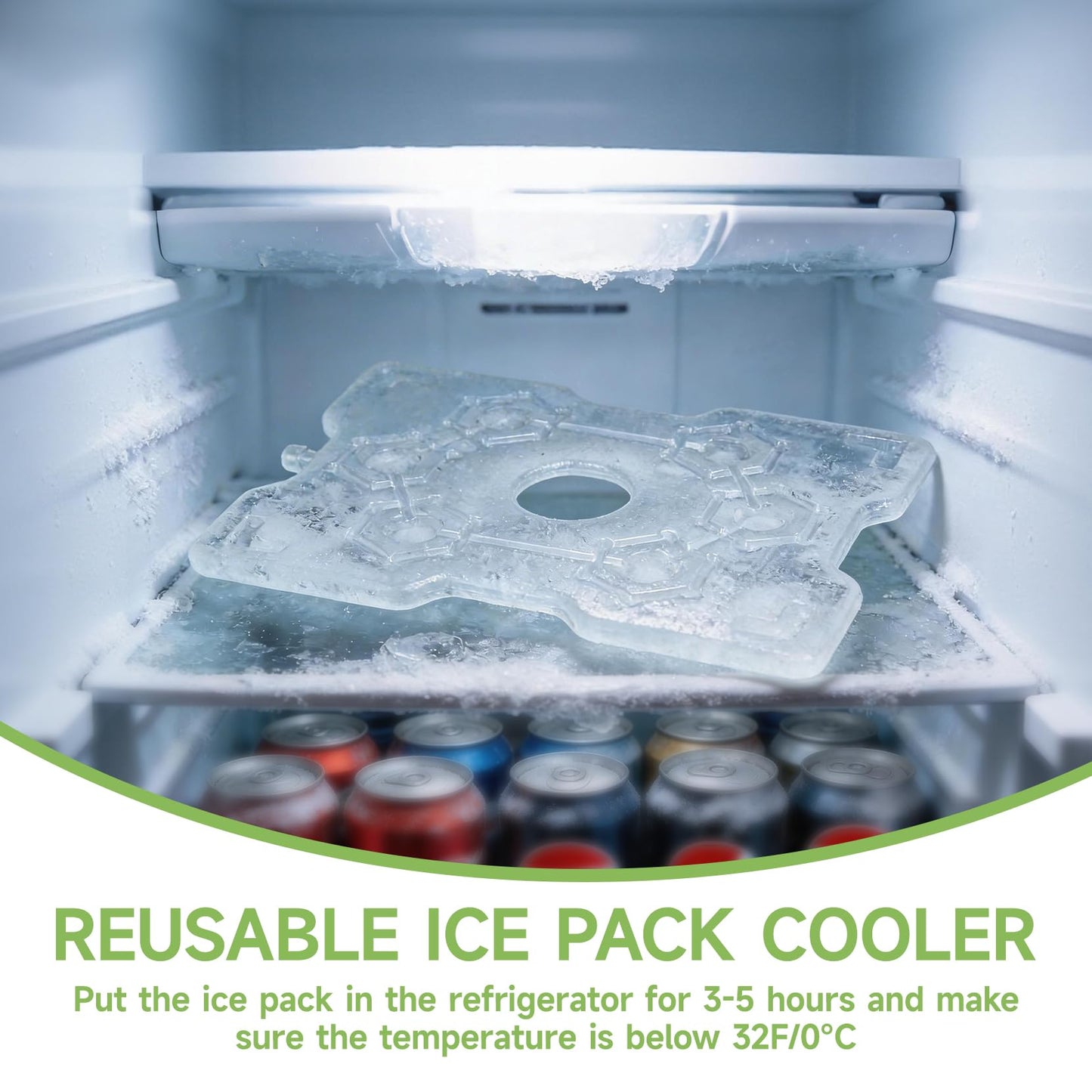 ERABAY Chilled Portable Snackle Box container, Divided Serving Tray, Beach Essentials Insulated Container with Reusable Ice Pack & Bag – Keep Food Hot or Cold On the Go for Adult