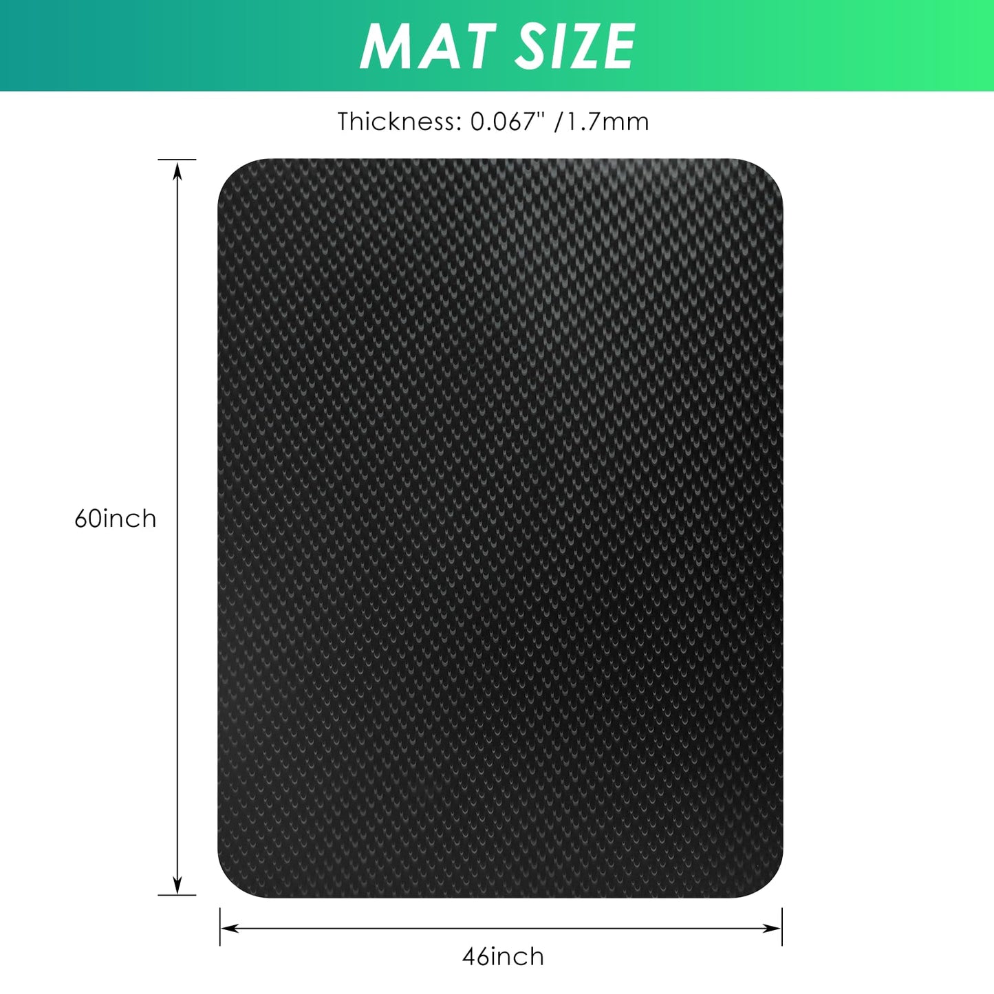 Vicwe Gaming Chair Mat for Hard Floor,46" x 60" Computer Chair Mat for Tile Floor,Anti-Slip Hard Floor Protector Rolling Chair for Office Home