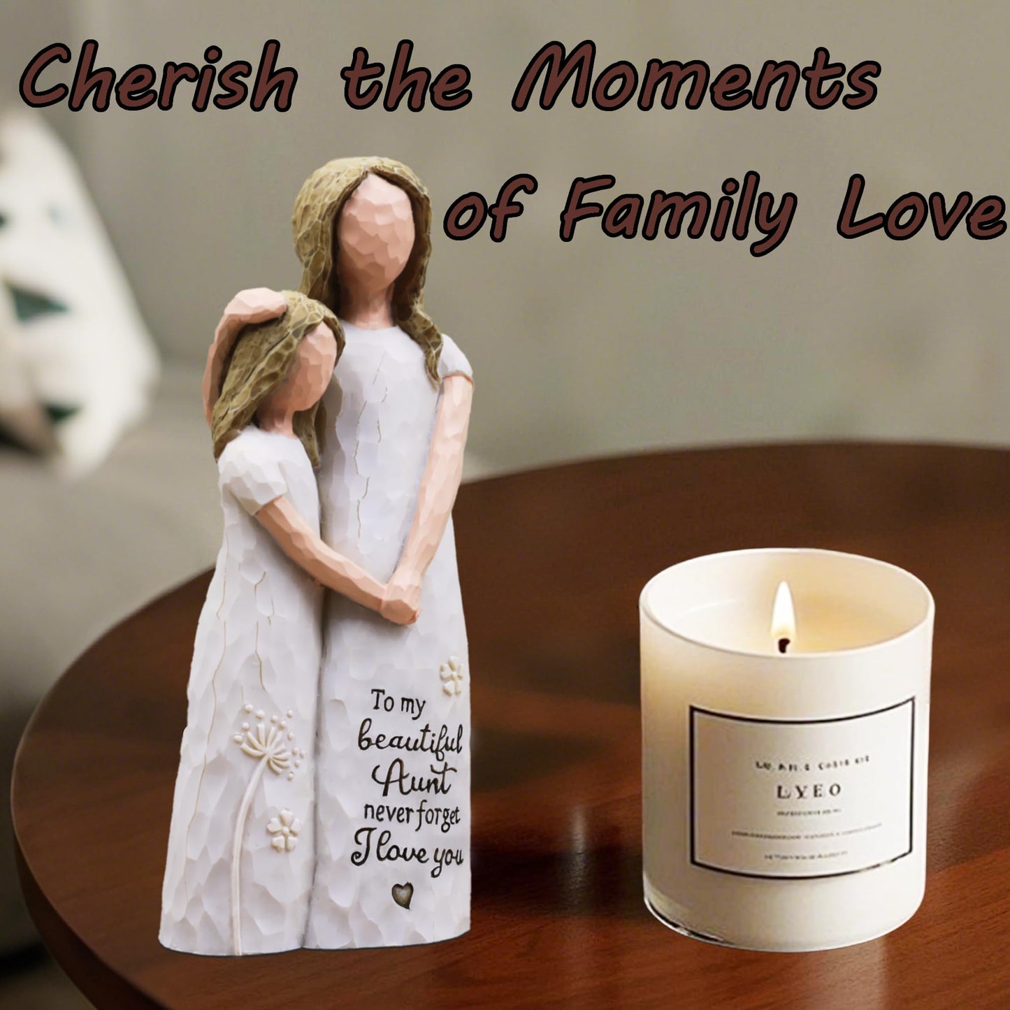 AcowSpt Aunt Gifts, Best Aunt Ever Gifts, Auntie Gift Ideas, Aunts Birthday Gift, Aunt, Sculpted Hand-Painted Figurine