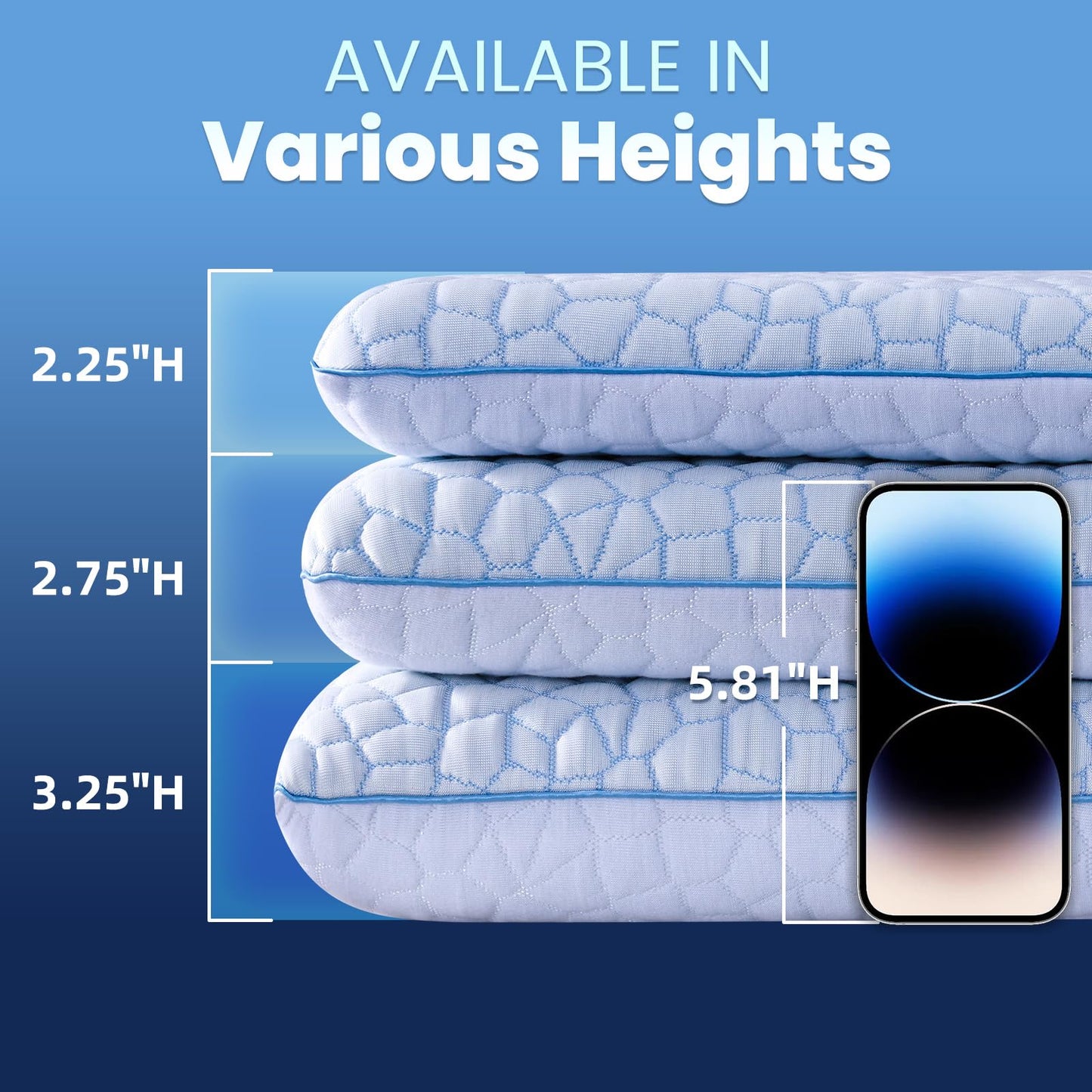 Ultra Thin Flat Pillows for Sleeping,Cooling Slim Memory Foam Pillow 2.75 in Height Ultra Thin Pillow,Low Profile Sleeper Pillows for Stomach Sleeper for Neck and Back Support Stomach Sleeping Pillow