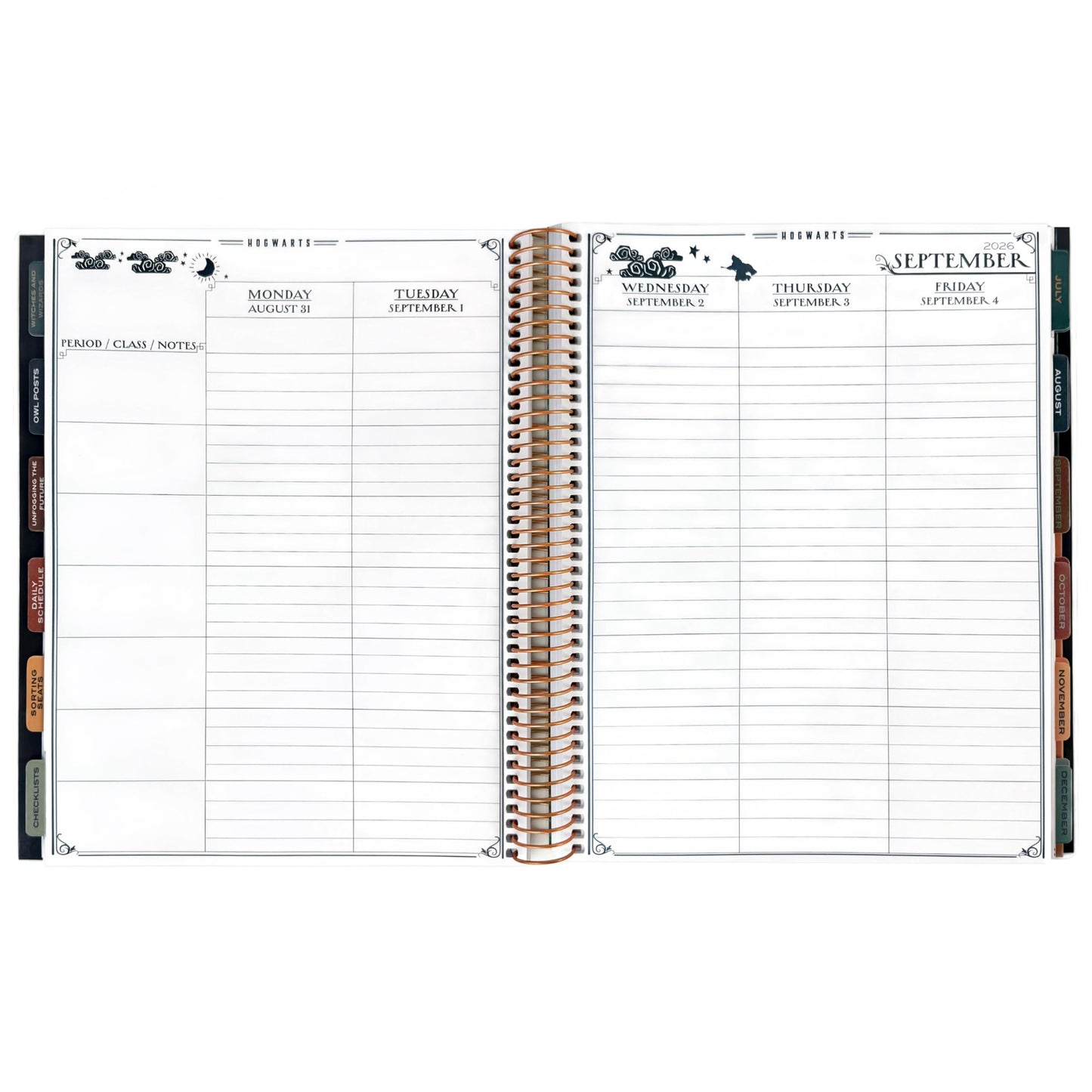 ConQuest Journals 2026-2027 Harry Potter Hogwarts Teacher Planner, July-June Academic Organizer, Monthly & Weekly Calendars, Checklists, Contacts & Student Lists, 11.25'' x 9.5'', Officially Licensed