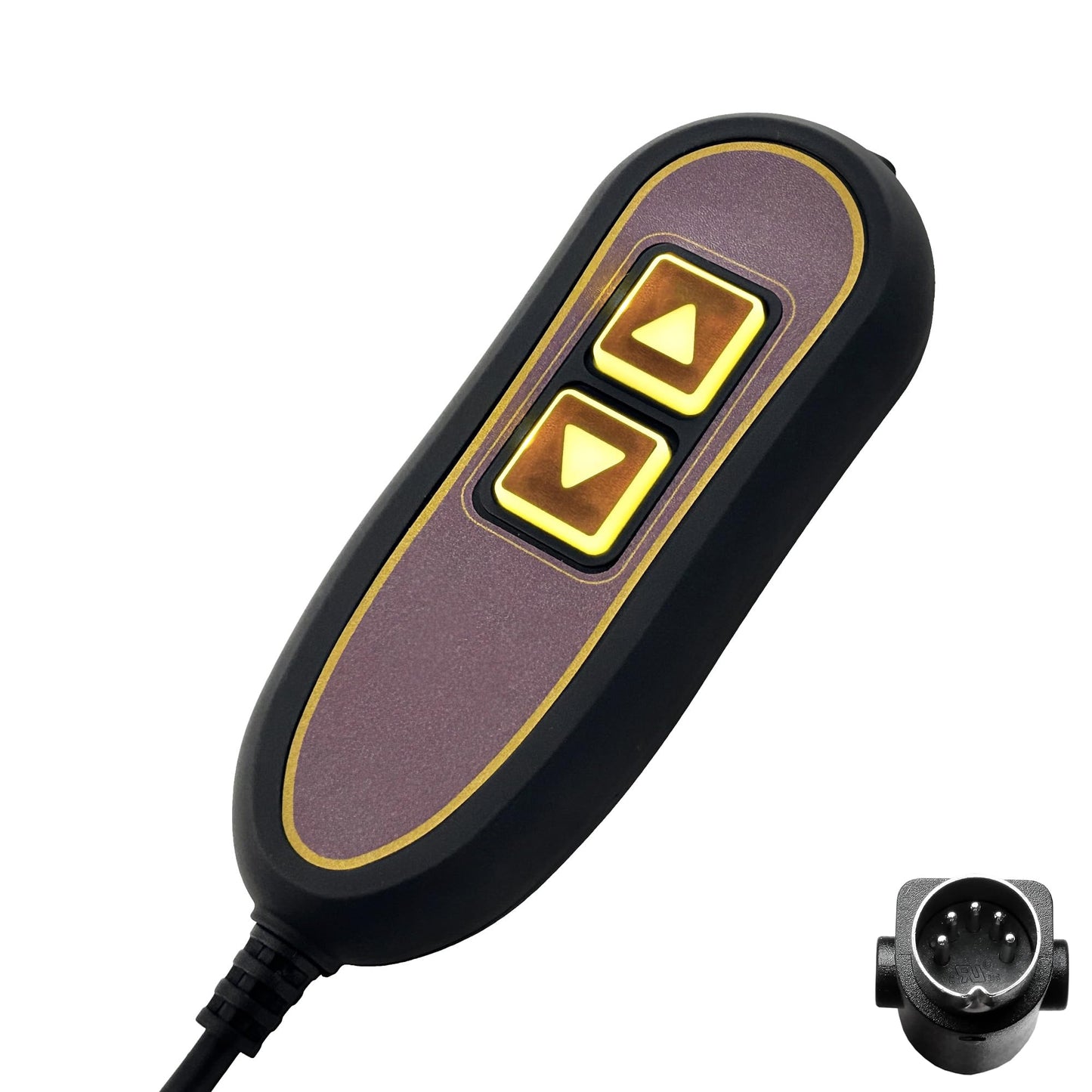 Kariwust 2 Button 5 Pin Remote ZK1200-HC Hand Control Replacement for Golden with USB and Backlight for Lift Chair Power Recliner