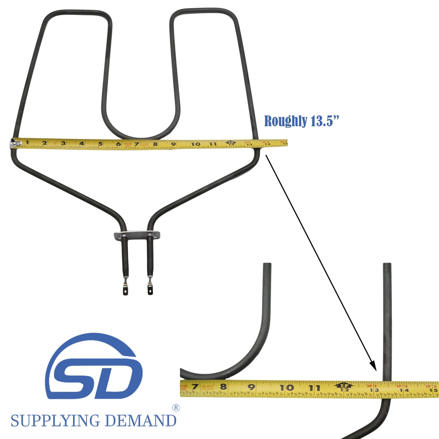 Supplying Demand WB44K5009 260838 Electric Range Broil Element Replacement Model Specific Not Universal