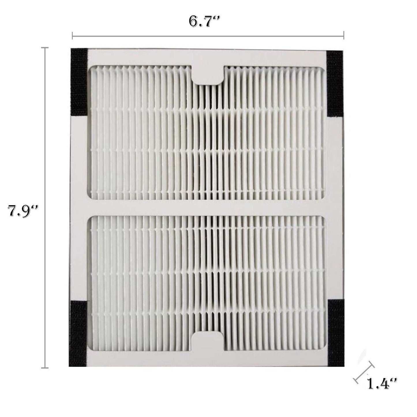 HALIEVE Replacement Idylis Air Purifier Filter B - 2 Pack Hepa & Carbon Filter Set for Idylis Air Purifiers Idylis IAP-10-125,IAP-10-050,IAP-10-150,AC-2125,AC2126,AC-2126 Model # IAF-H-100B