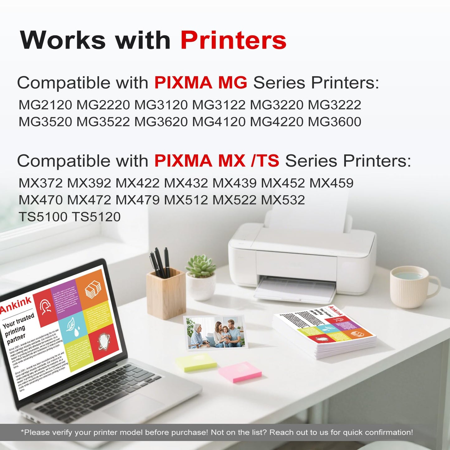 240 241 Ink Cartridge Replacement for Canon 240XL 241XL PG-240 CL-241 XL Cartridges Combo Pack (2 Black, 1 Tri-Color) for MG3600 MG3620 TS5120 TS5100 MG3220 MG3520 MG2120 MX452 MX512 MX532 Printer