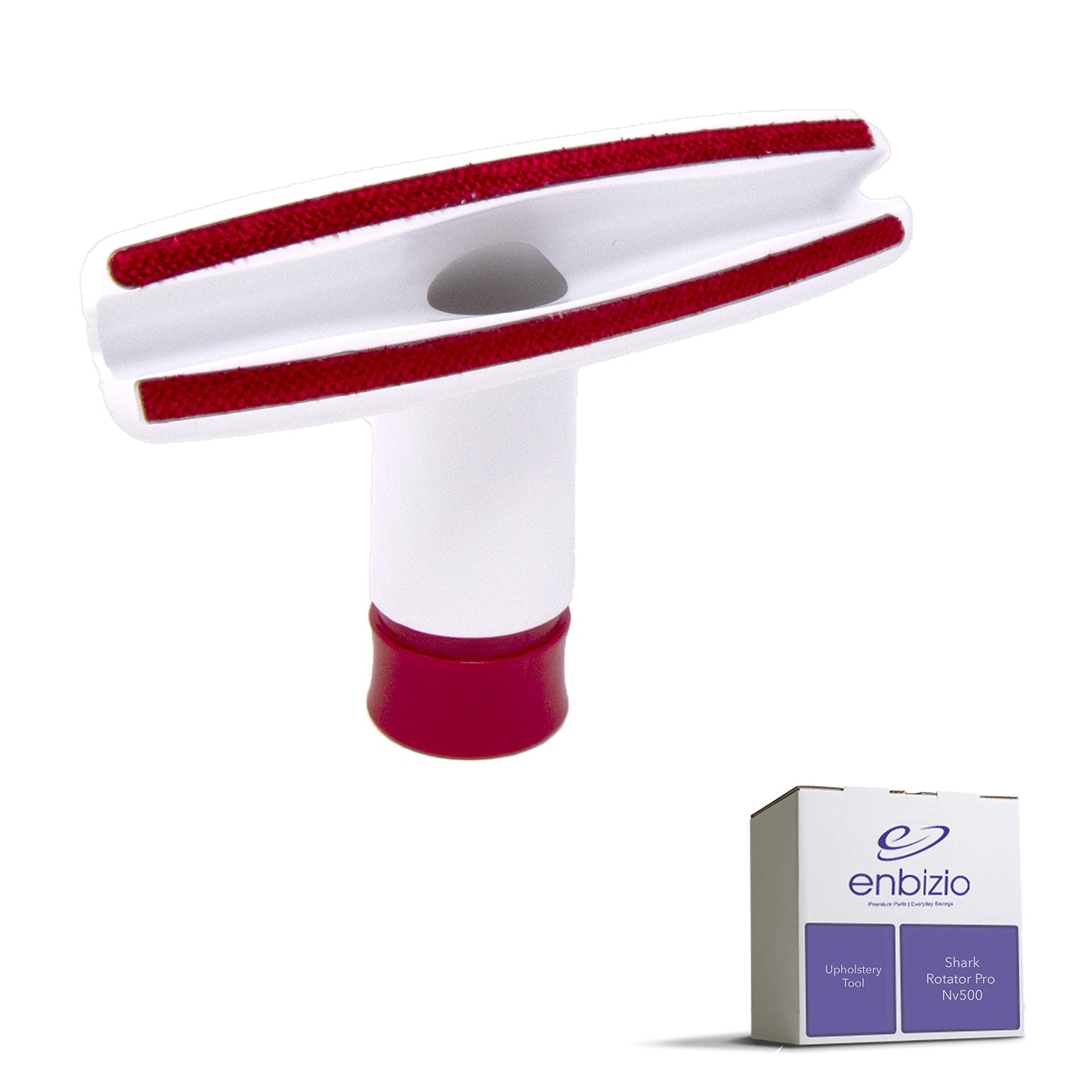 Enbizio - Premium Vacuum Replacement Parts & Accessories for Shark Rotator Upright Professional Lift Away Nv500 Nv501 Nv502 - Upholstery Pet Hair Brush Tool Attachment - White & Red