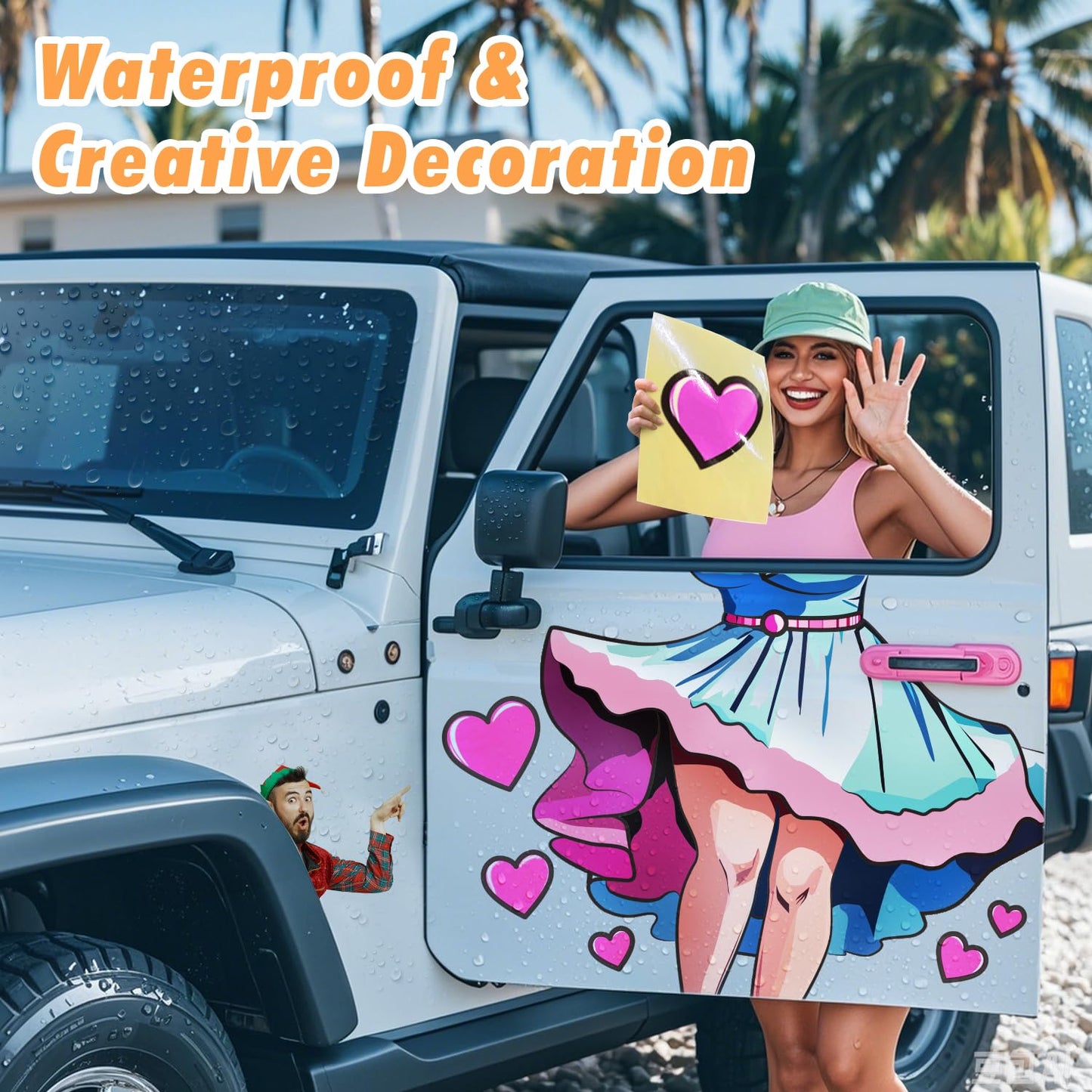 TransOurDream Sublimation Sticker Paper-50 Pcs 100% Glossy Clear Waterproof Heat Transfer Stickers 8.5x11 for Sublimation Inkjet Printer with Sublimation Ink, Decoration for Mugs, Phone Cases, Tumbler