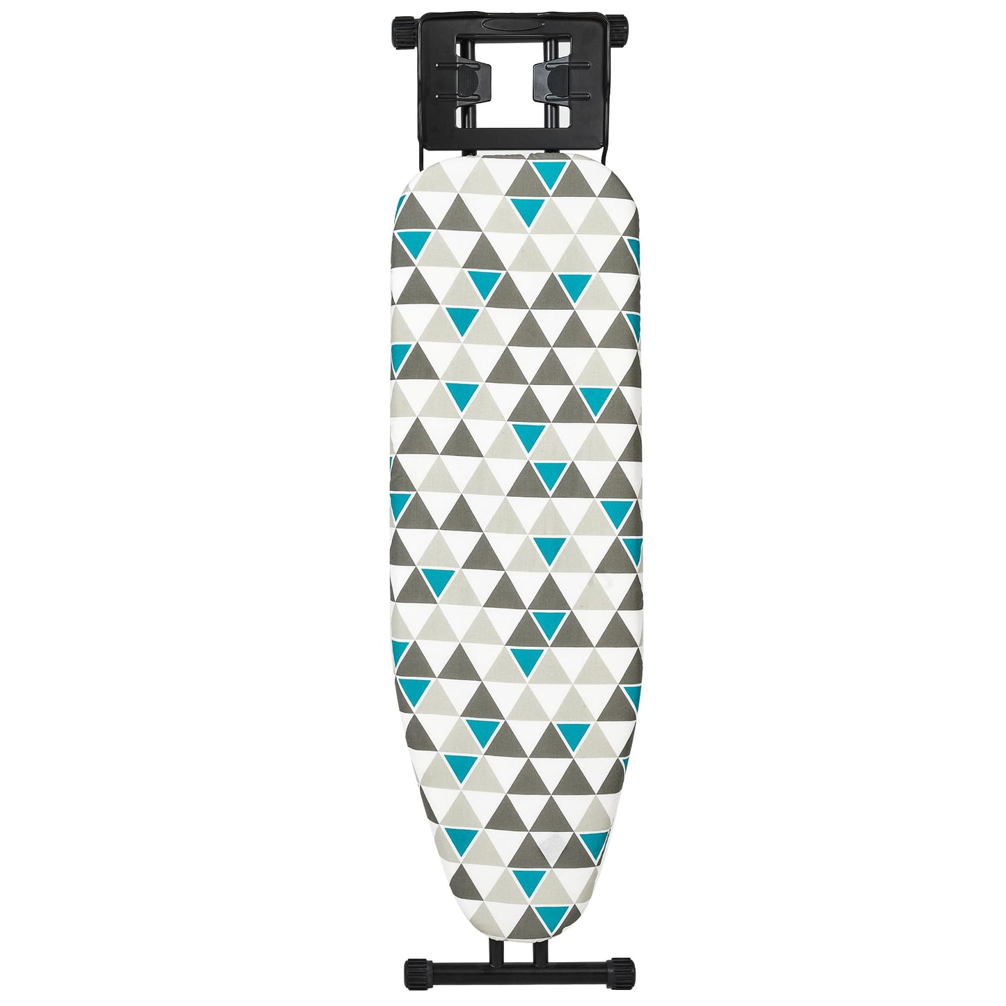 msezo Ironing Board 13x43 Extra Thick Heavy Duty Padded Cover，Full Size Ironing Board with Iron，Height Adjustable up to 36"，Anti-Skid Feet，Extra Wide Ironing Area