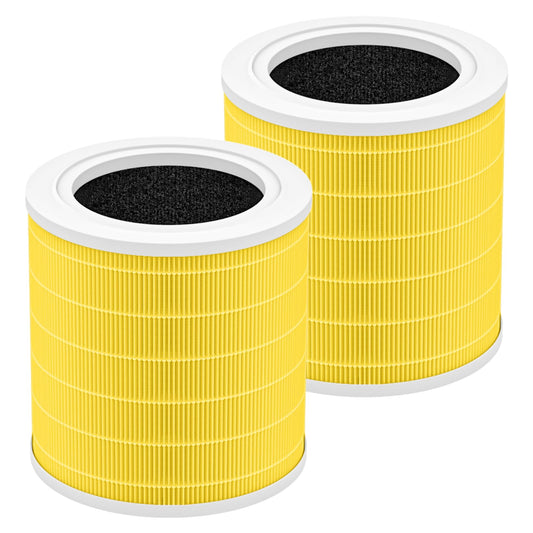 2 Pack A2001 Replacement Pet Filter, Compatible with A2001 Air Purifier,3-in-1 High Efficiency Filtration, Compared Part #AF-2001, Yellow