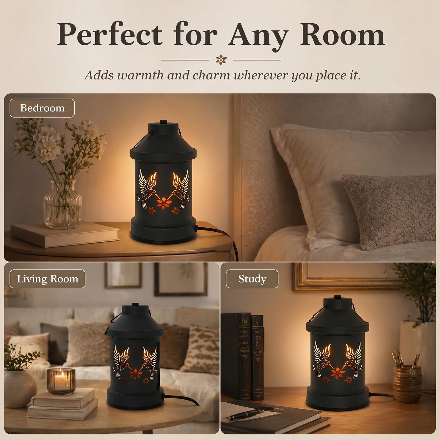 Hummingbird Candle Warmer Lamp Timer - Mothers Day Gifts for Mom, Birthday Gifts for Women, House Warming Gifts New Home Decor