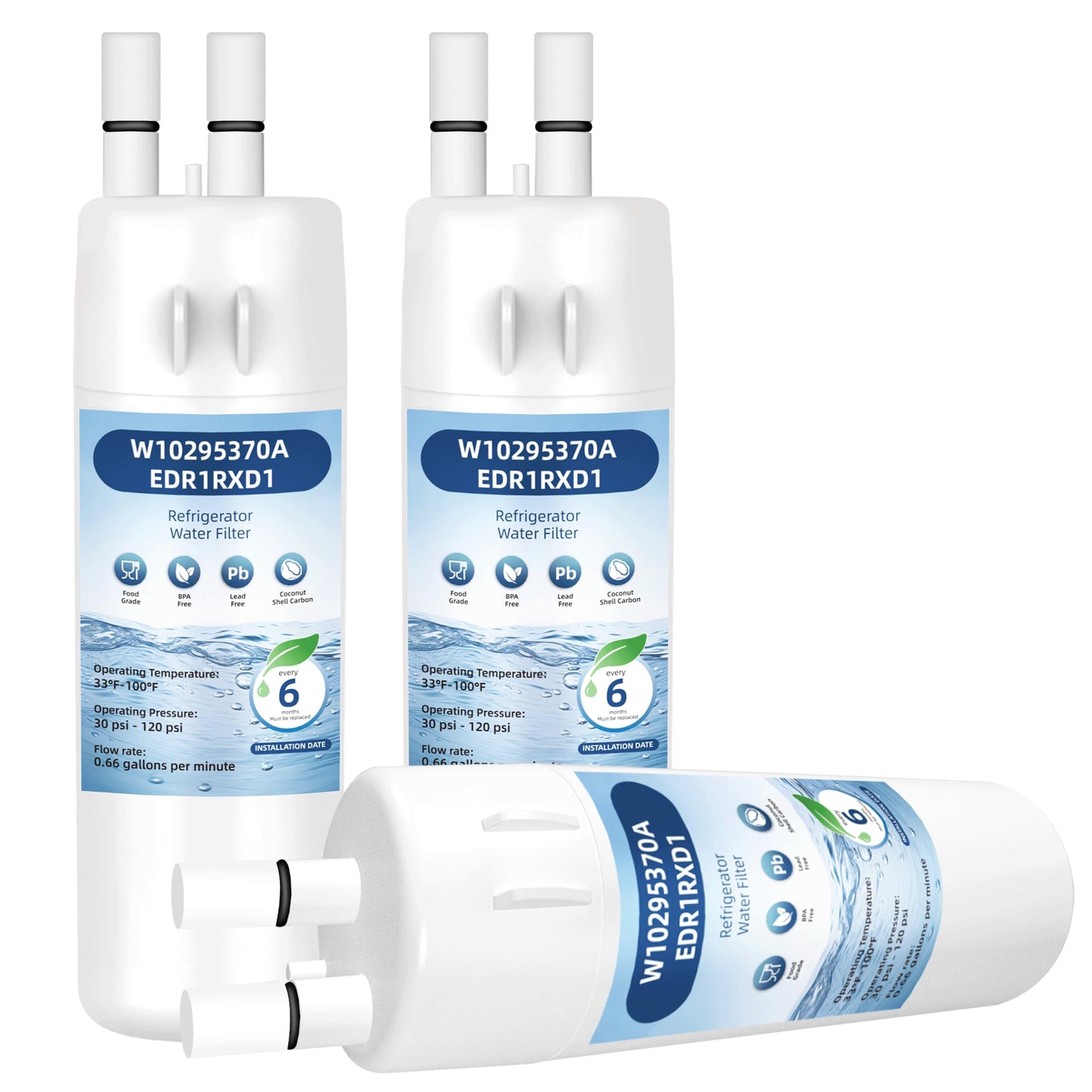 WRS571CIHZ WRS555SIHZ WRS588CIHZ WRS315CIHZ WRS321CIHZ WRS325CIHZ WRS331CIHZ WRS336CIHZ WRS571CIHZ WRS588CIHZ Water Filter Replacement,3 Pack