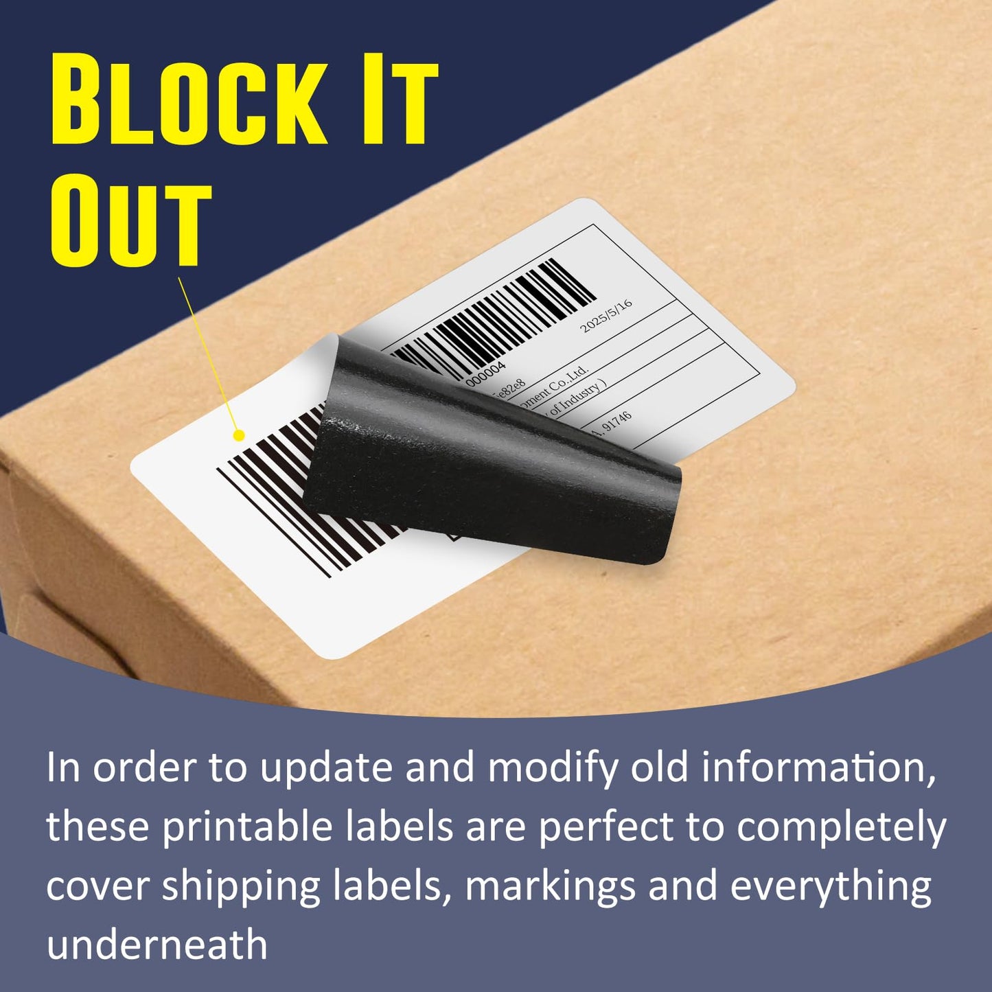 L LIKED 2.25" x 1.25" Direct Thermal Labels, Permanent Adhesive Barcode Address Label & Compatible with Rollo, Zebra and Other Desktop Printers (12 Rolls, 12000 Labels)