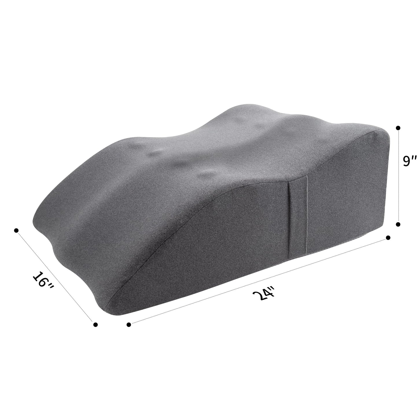itcozy Leg Elevation Pillow with Soft Memory Foam, Wedge Pillow for Reading, Rest, Surgery, Relieves Back, Swelling, Hip, Knee Pain and Improves Blood Circulation