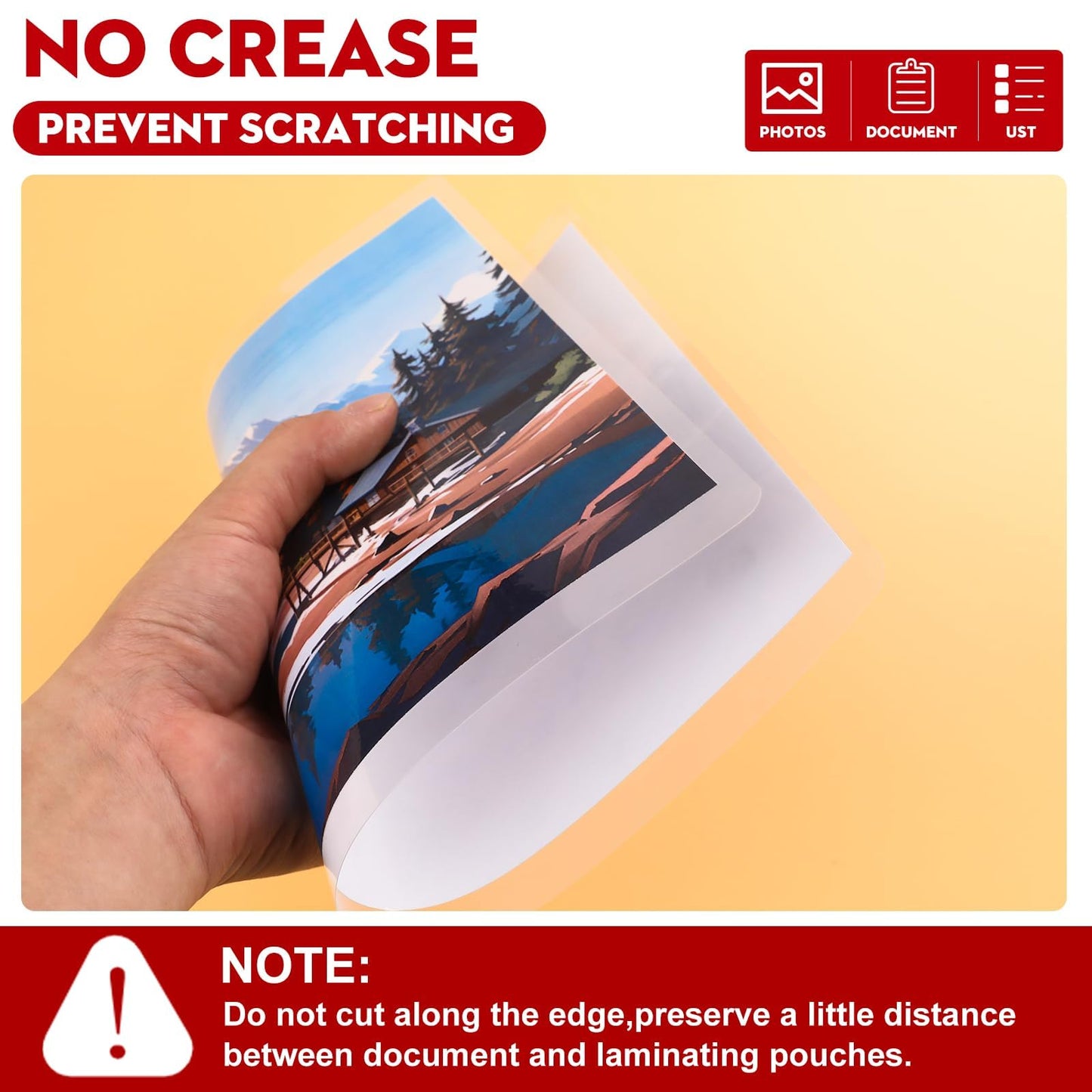 CAREGY Thermal Laminating Pouches, 520 Pack 3 Mil, 9 x 11.5 Inches Laminating Sheets Paper for Laminator, Clear, Letter Size, Office and School Supplies
