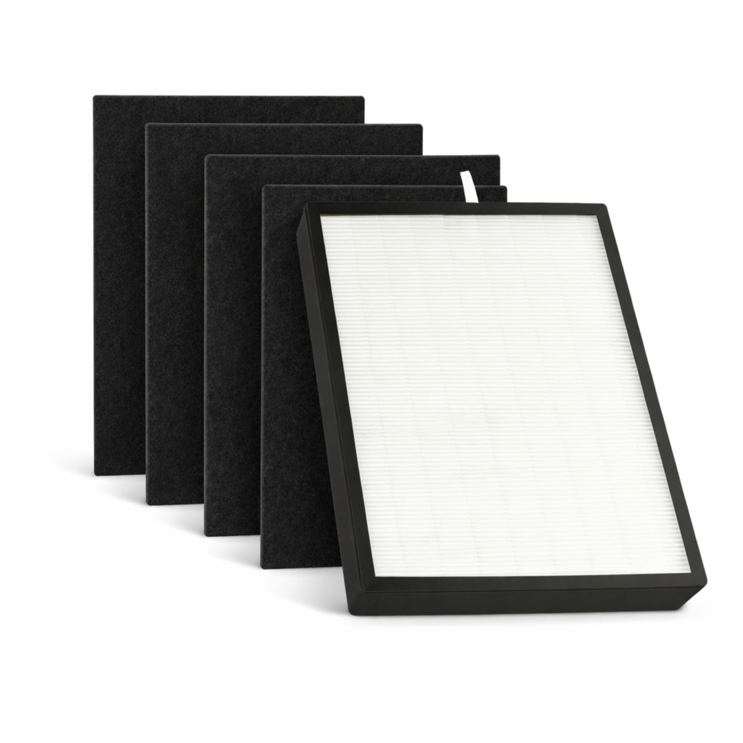Nispira BF25A BF15A True HEPA Air Filter Replacement with 4 Pre-Filters, Activated Carbon Filter Compatible with A-len Breathe A350 A375 Air Purifier, 1 Set