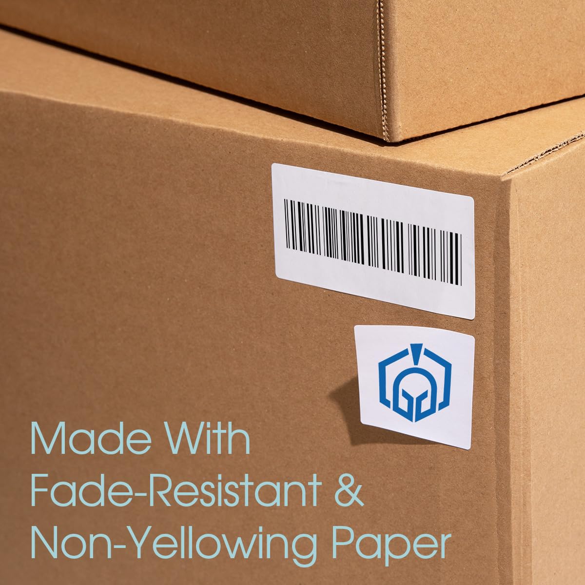 4" X 5" Matte White Printable Shipping Labels (500 Sheets, 2000 Stickers) Address and Mailing Labels for Laser & Inkjet Printers - Spartan Industrial Template R022