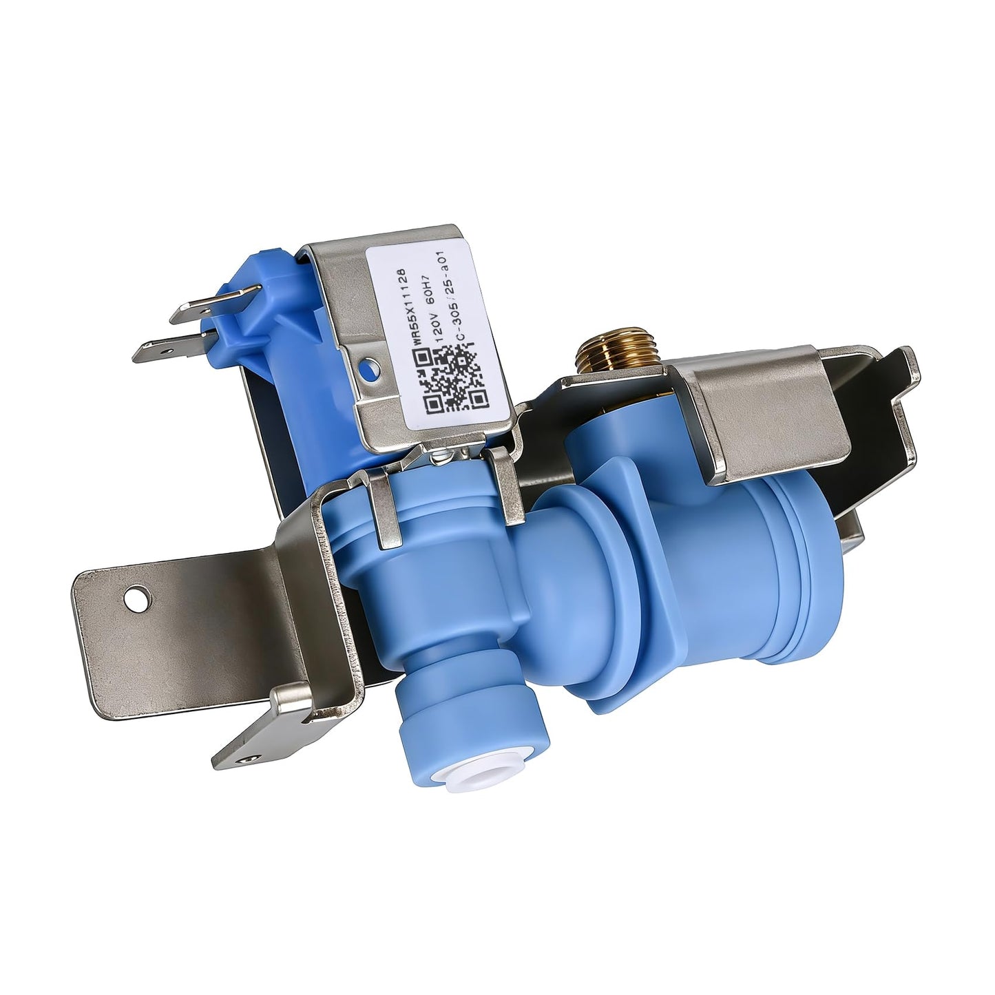 WR55X11128 Refrigerator Water Inlet Valve Assembly,Compatible with GE Refrigerator Replaces 3033139, PS6883668, AP5669367,EAP6883668,Fiex Ice Maker & Water Dispenser Issues, Easy Install
