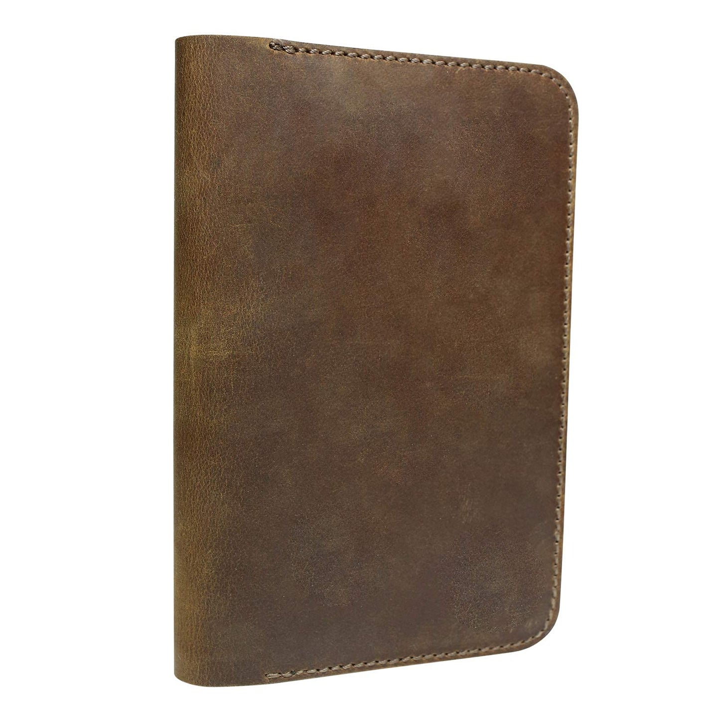 Jack's Point Leather Field Notes Cover for Memo - Pocket Sized Notebook, fits 3.5” x 5.5” Notebooks, Hand Stitched Brown Real Top Grain Leather, Multiple Pockets for Extra Functionality