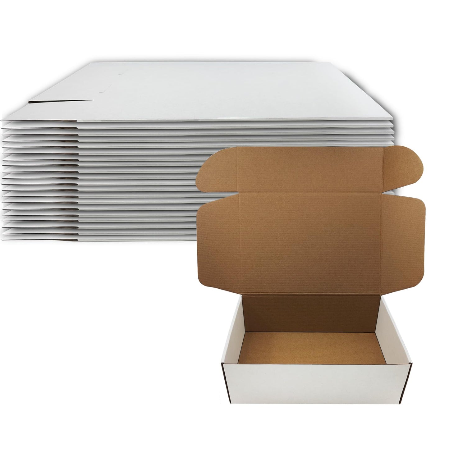 13 x 9 x 4 inch Shipping Boxes Set of 20， White Corrugated Cardboard Box Mailer Boxes for Packaging Small Business Shipping，Mailing Boxes Bulk for Birthday Wedding Party Book Literature Gift Giving