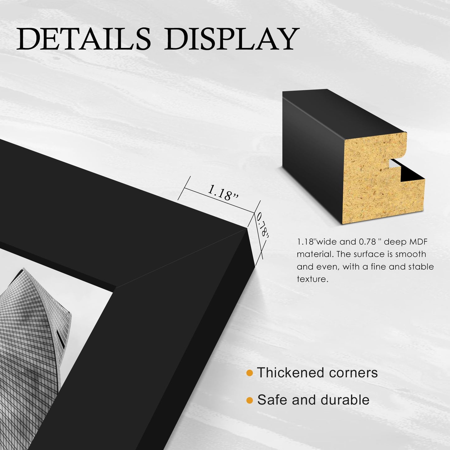 YiTanli 20x30 Poster Frame 2 Pack, 20 x 30 Picture Frame for Posters and Art Prints, Horizontal or Vertical Wall Mounting