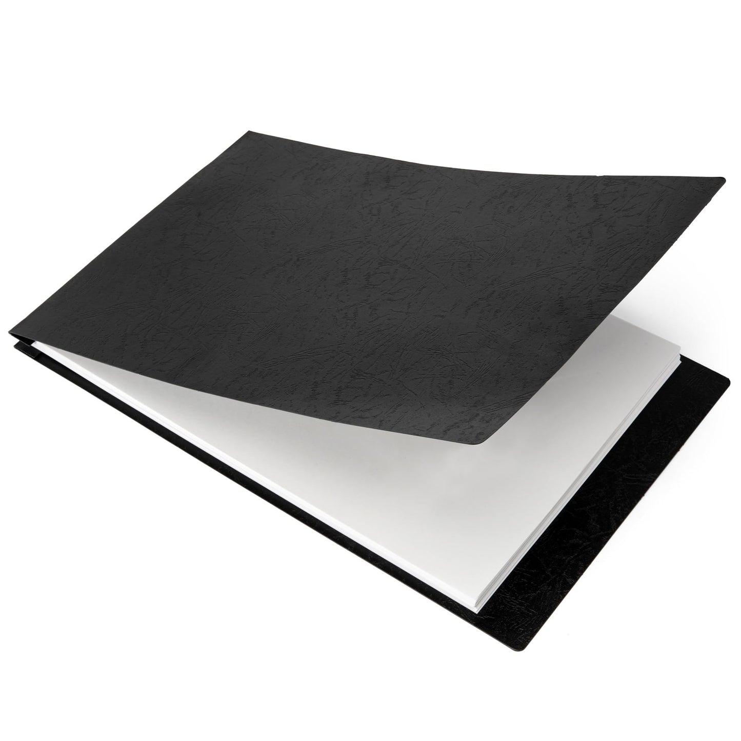 11x17 Folder, Pressboard Report Covers. 10 Pack Professional Blueprint Binders with 3-inch Fastener, 500-sheet Capacity. Large Format Document Organizer Storage for Tabloid Size (Black)