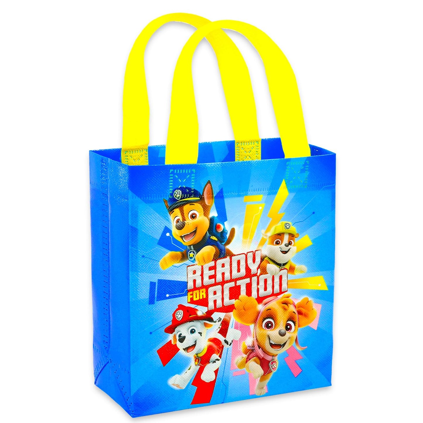 Paw Patrol Party Favor Bag Set – 24 Pack of 8" Party Goodie Bags, Bulk Reusable Mini Tote Bags | Chase, Marshall, Skye and Rubble Paw Patrol Birthday Supplies