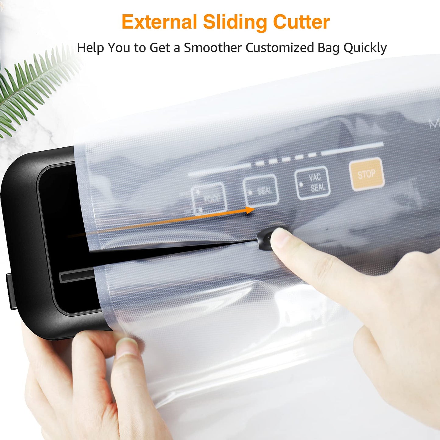 Updated Vacuum Sealer Machine，MEGAWISE Food Sealer w/Starter Kit (Black)