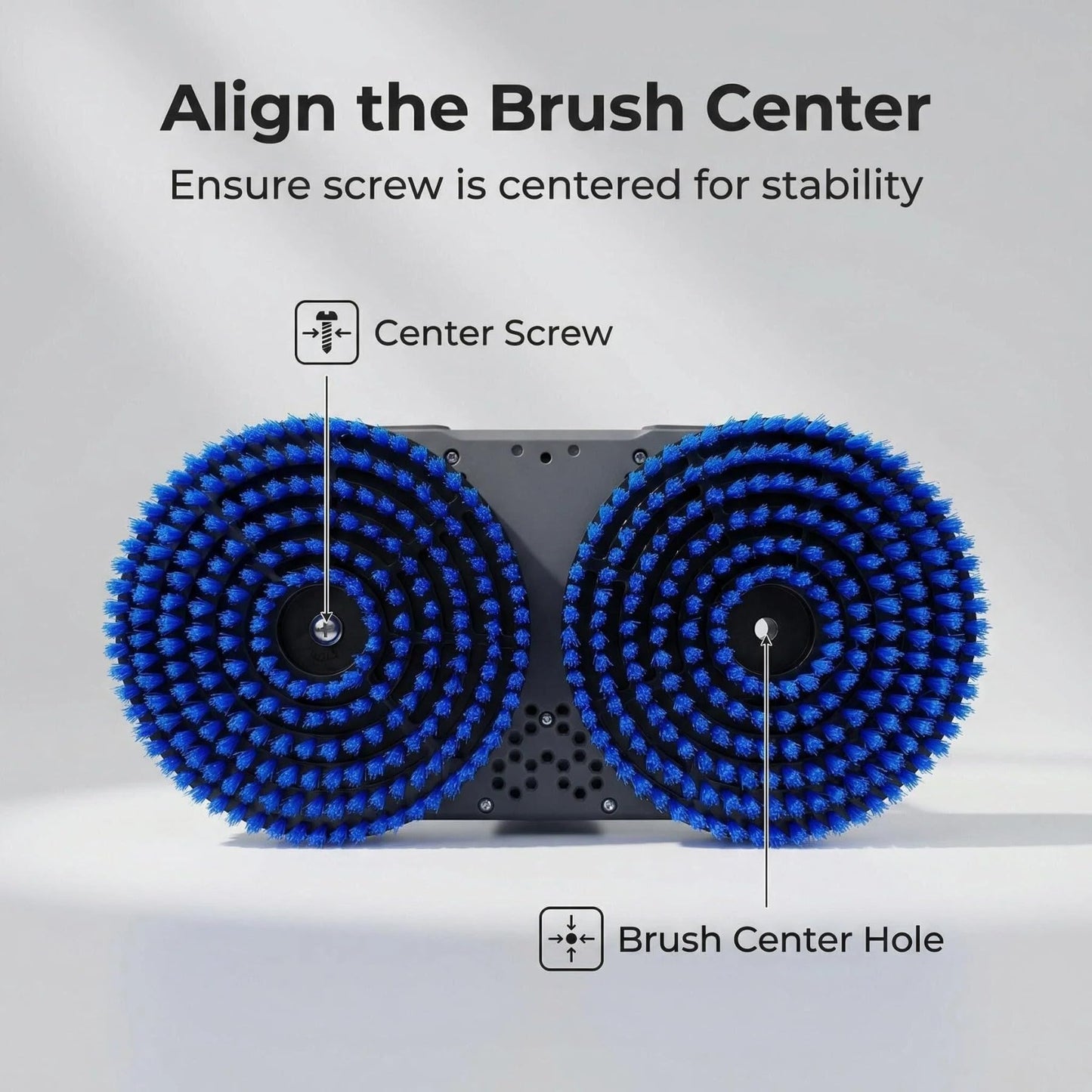 YUYUXB Spin Mop Brush Heads Replacement Pads for Bissell Spinwave Steam Mop 20393,20399,3897A,23157, 23159,2124, 2039A, 3712 - Hard Floor Cleaning Scrub Pads