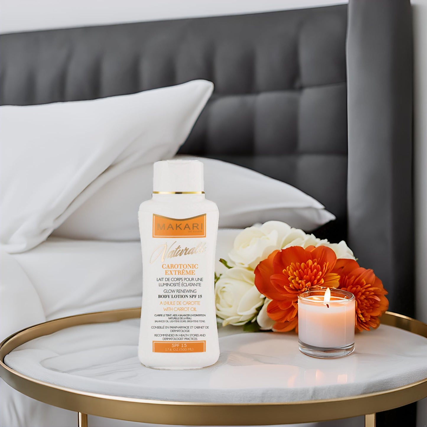 MAKARI Carotonic Extreme Body Lotion (17.6 oz) | Fights Excess Oil Production | Helps Fade Body Scars and Marks | Skin Brightening Formula | Helps Resist Aging and Promotes Healthy Radiance