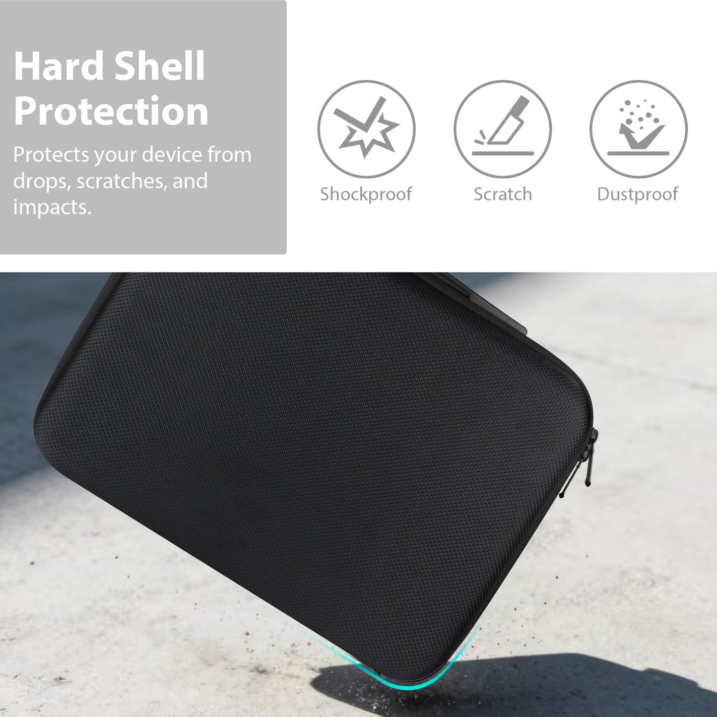 LVKAYCE Hard Case for Canon PIXMA TR160 / TR150 / iP110 Wireless Mobile Printer, Portable Printer Storage Bag with Adjustable Shoulder Strap for Travel (Case Only)