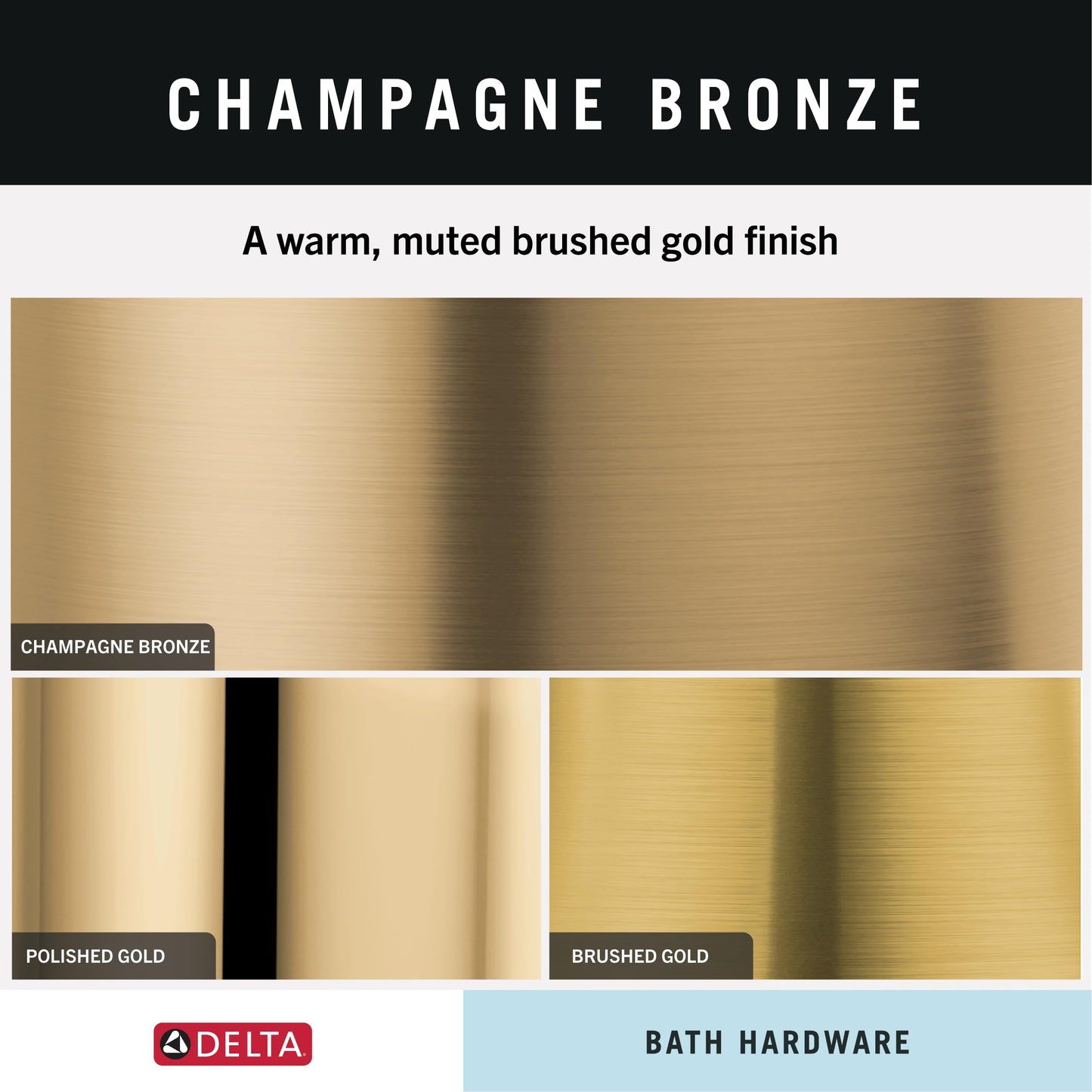 Delta Single Post Toilet Paper Holder | Champagne Bronze | Wall Mount | Cassidy Bathroom Accessories