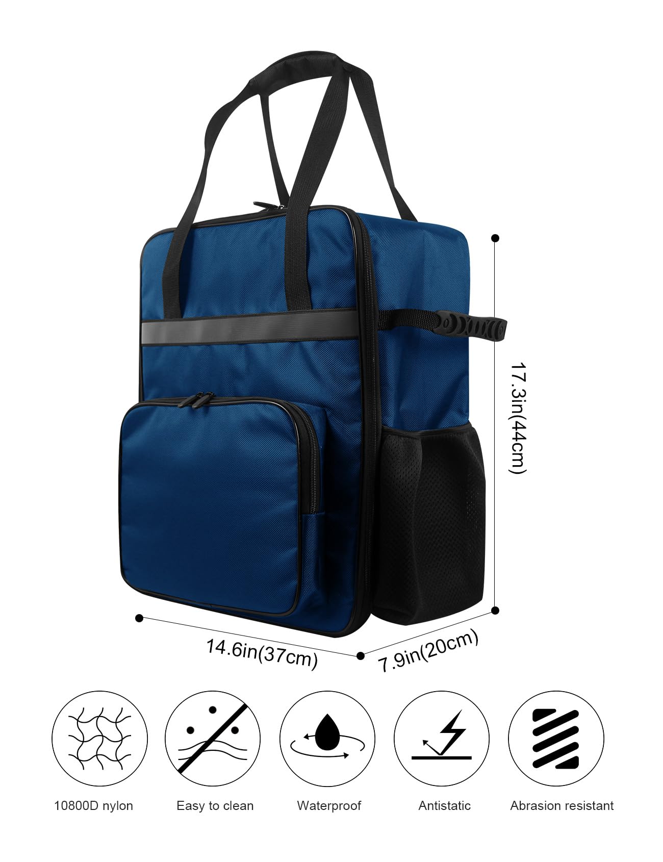 CREAMi Deluxe Maker Storage Bag Ice Cream Maker Travel Bag Heavy duty Waterproof Oxford Cloth Carrying Case for Ninja CREAMi Deluxe Ice Cream NC501/NC301/NC300/NC299AMZ