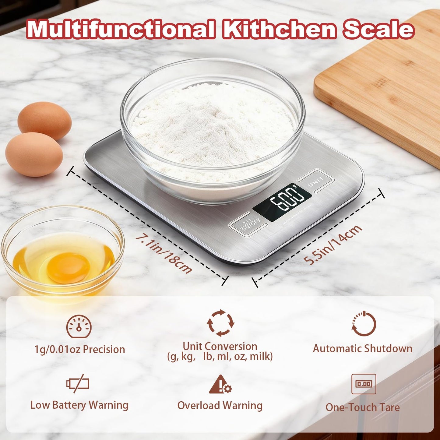 Sourdough Starter Kit with Scale, Glass Jar and Banneton Bread Proofing Basket - Complete Sourdough Bread Baking Supplies, Sour Dough Making Essentials Tools, Gift for Bakers Beiginner Women Wife Mom