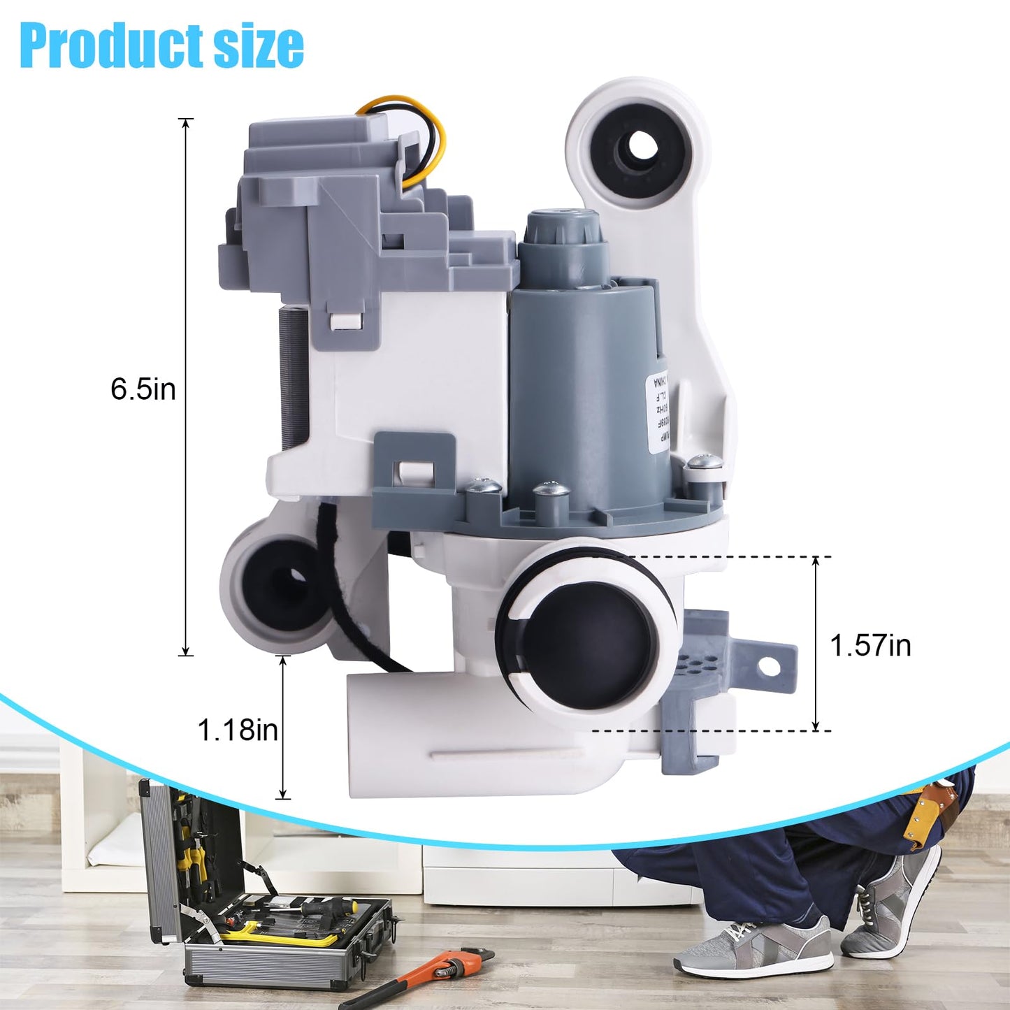 DC97-19289F DC97-17366A Washer Drain Pump Assembly(OEM) Replacement for DC97-17349B DC97-17366J DC97-19289A DC97-19289B AP6806651 PX3516-01 Compatible with Samsung Washer Machine 1-Year Warranty