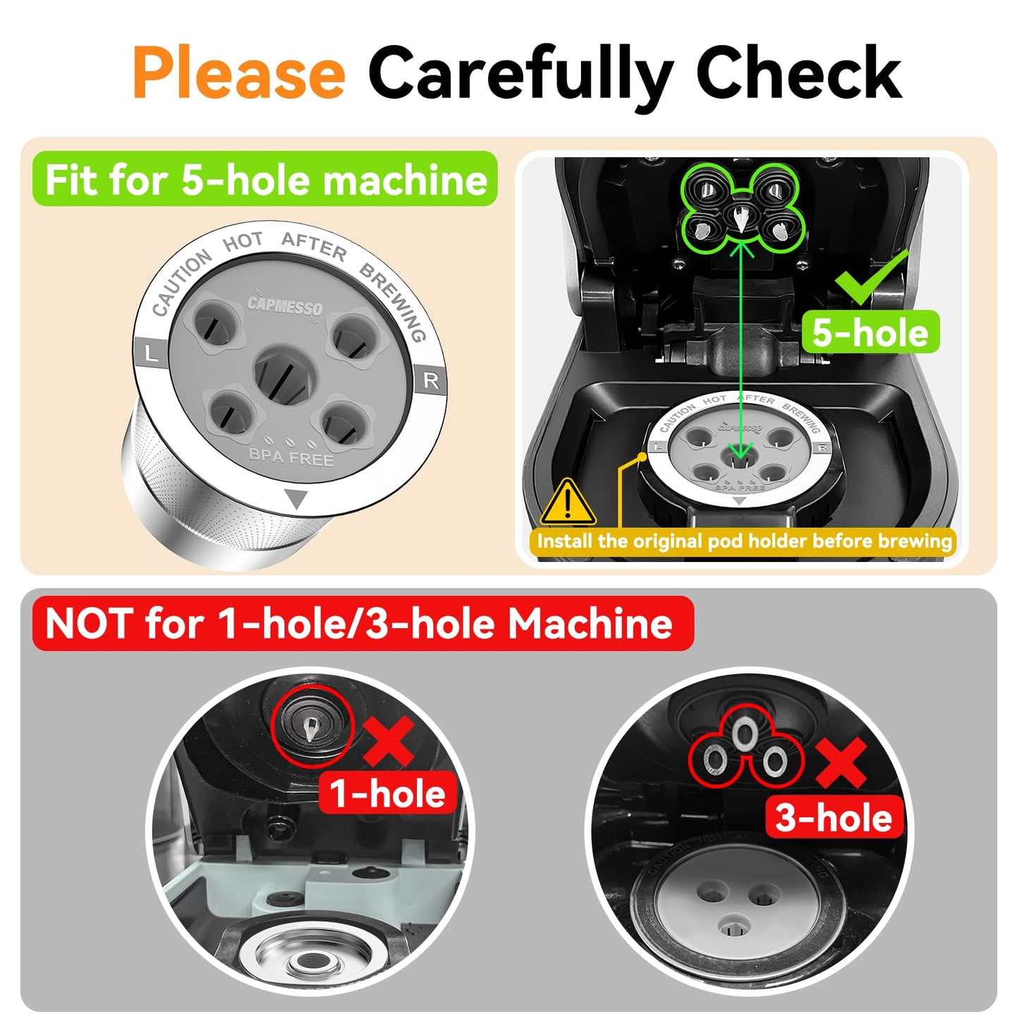 CAPMESSO Reusable K Cups for Keurig: 2025 Updated My K Cup Stainless Steel Coffee Pod Refillable Coffee Filters for K Supreme/K Slim/k-Duo Gen 2/K-Brew Chill with Multistream Technology (4 Pack)